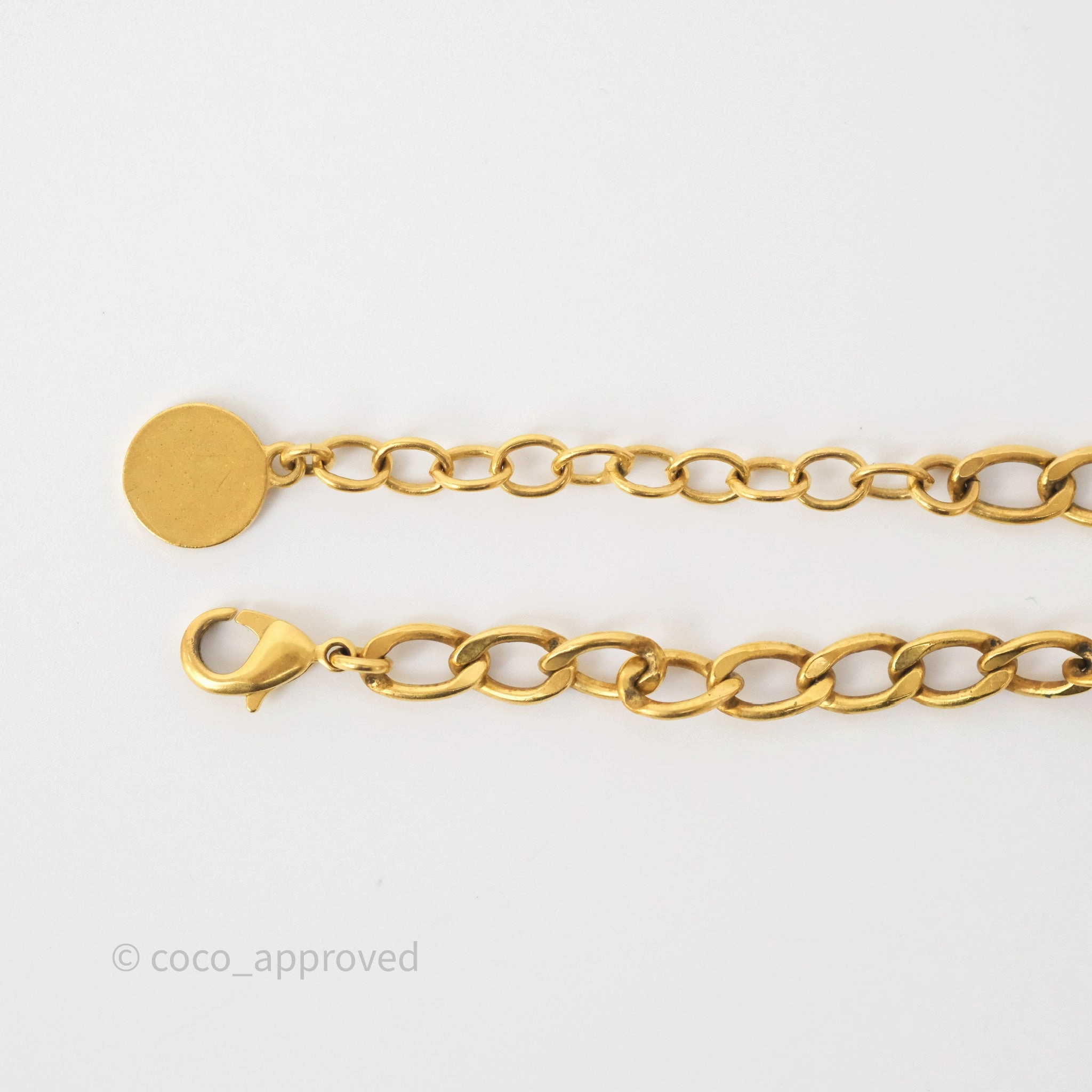 Dior Petit CD Chain Bracelet Antique Gold Tone