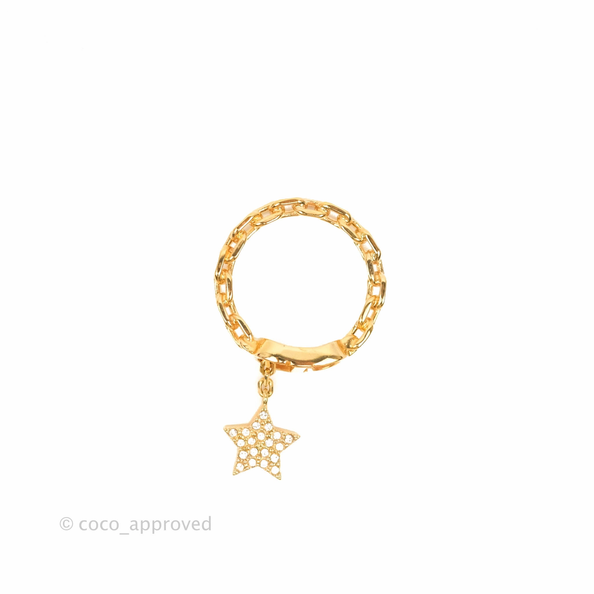 Dior Petit CD Ring Pink Crystals Rose Gold-Finish Metal