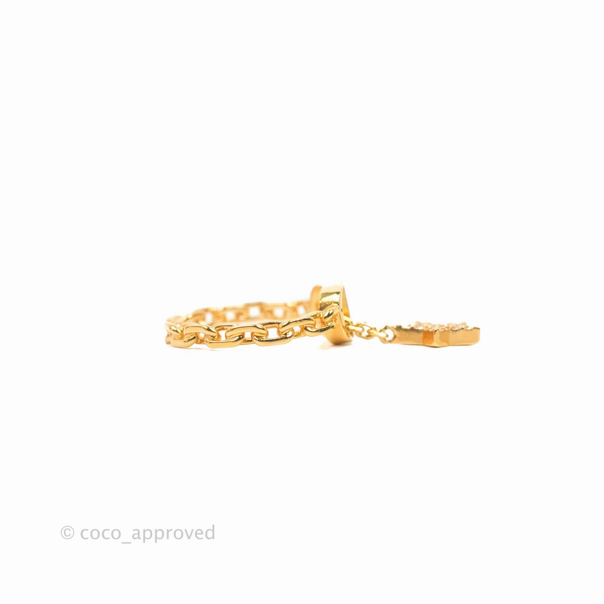 Dior Petit CD Ring Pink Crystals Rose Gold-Finish Metal