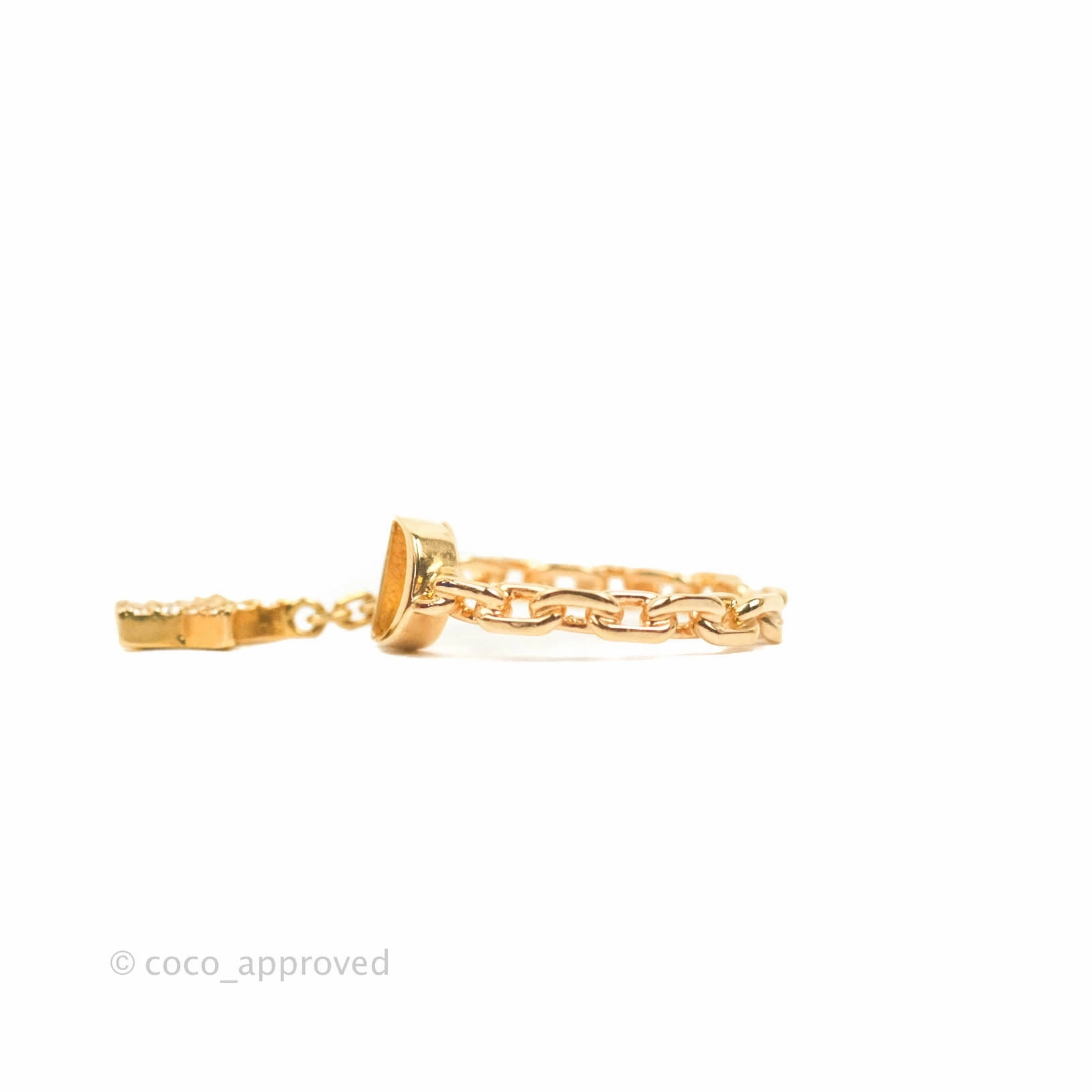 Dior Petit CD Ring Pink Crystals Rose Gold-Finish Metal