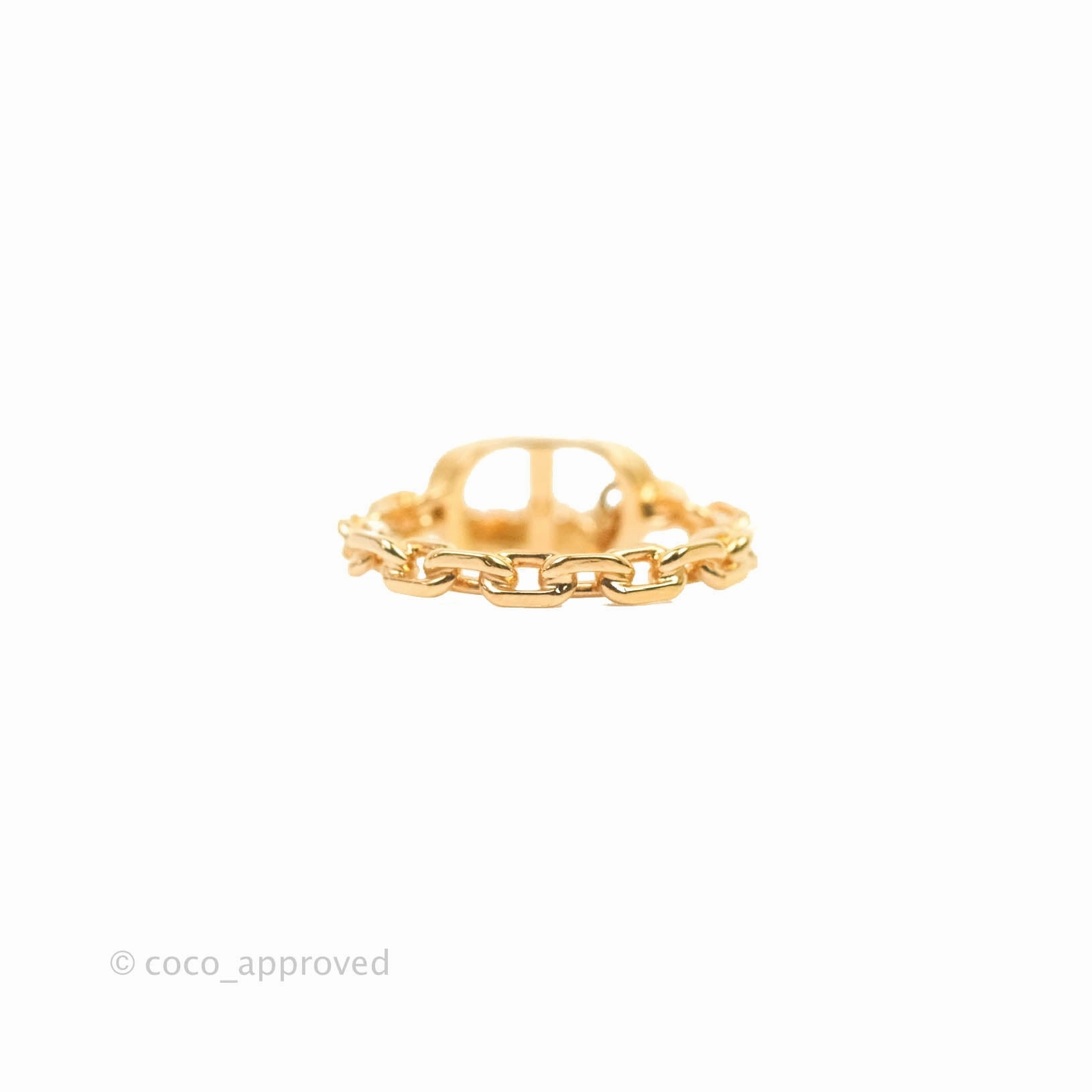 Dior Petit CD Ring Pink Crystals Rose Gold-Finish Metal