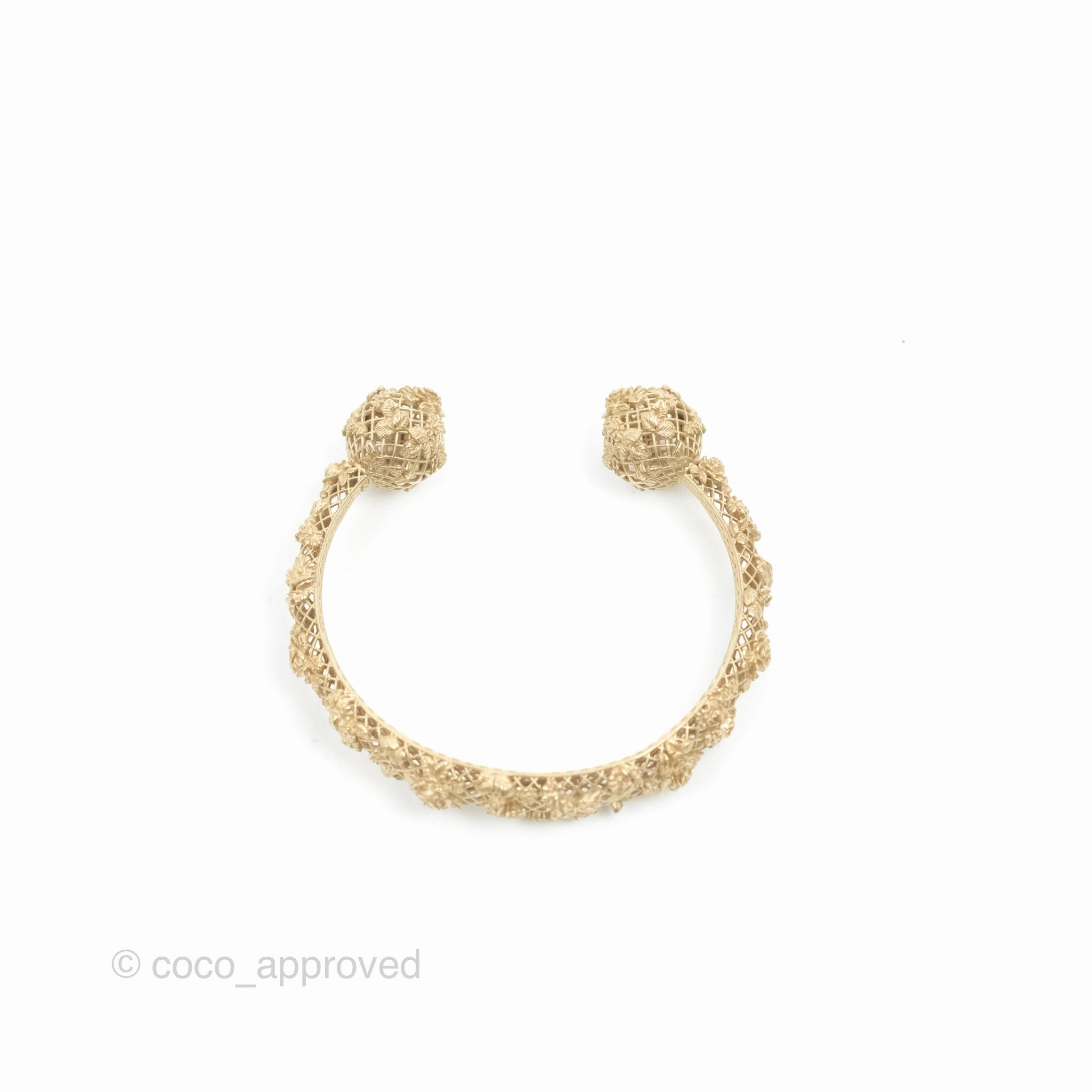 Dior Rose Bangle Gold Tone Size S