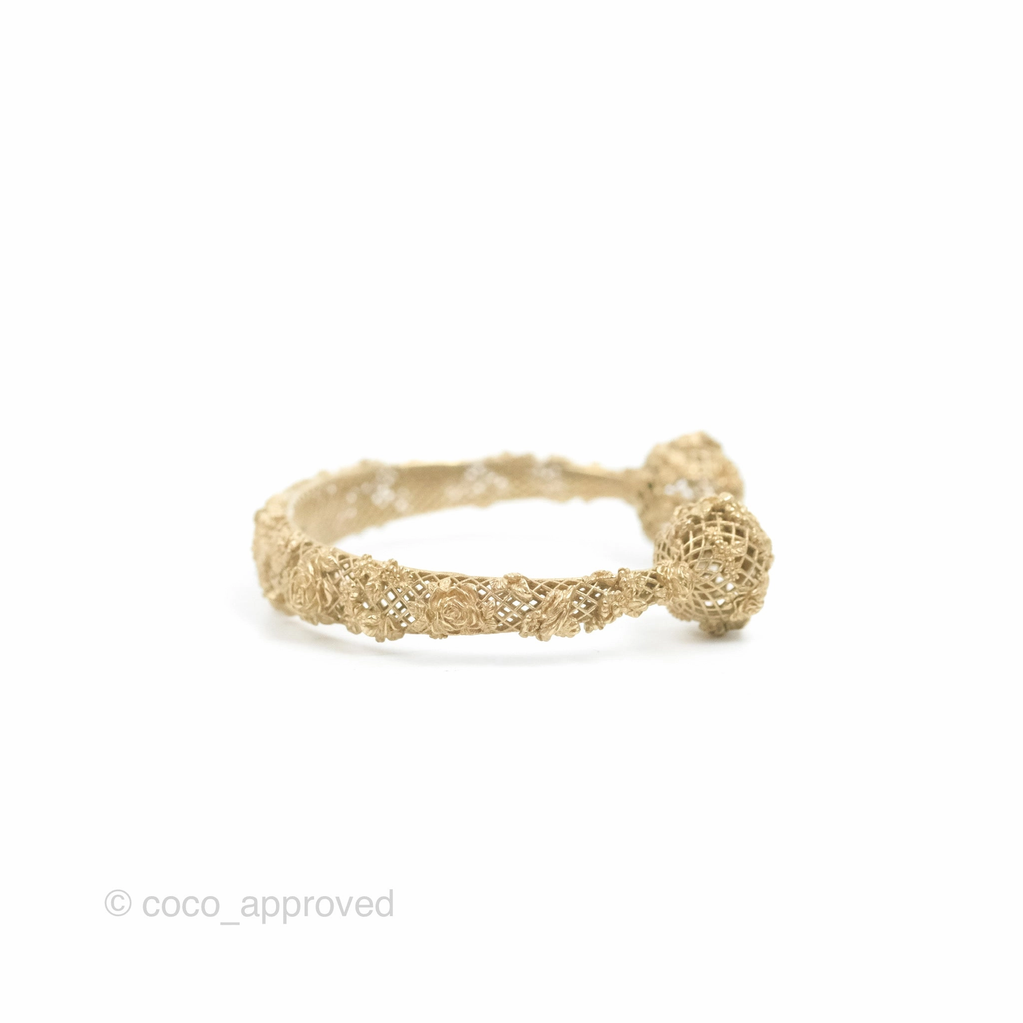 Dior Rose Bangle Gold Tone Size S