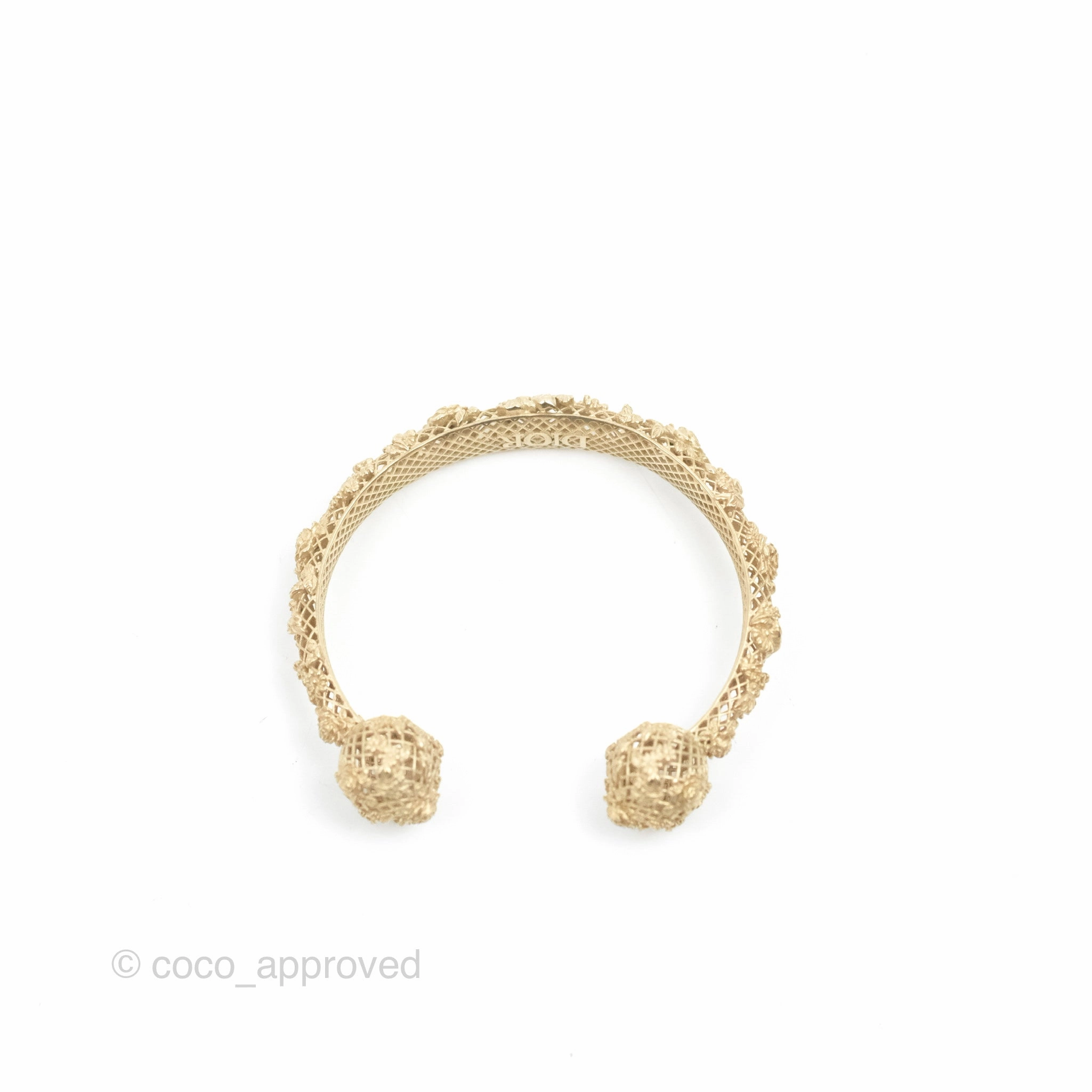 Dior Rose Bangle Gold Tone Size S