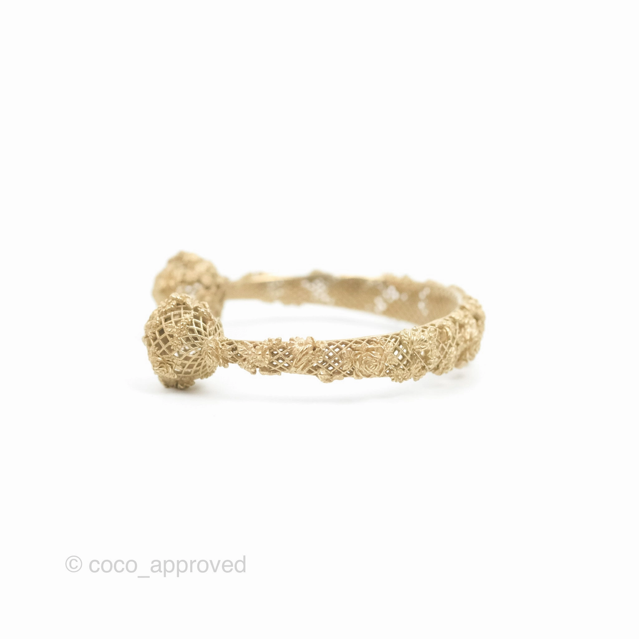 Dior Rose Bangle Gold Tone Size S