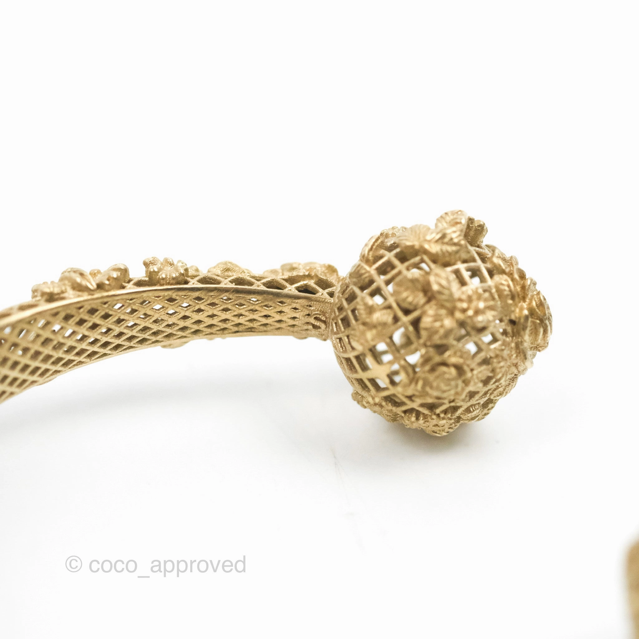 Dior Rose Bangle Gold Tone Size S