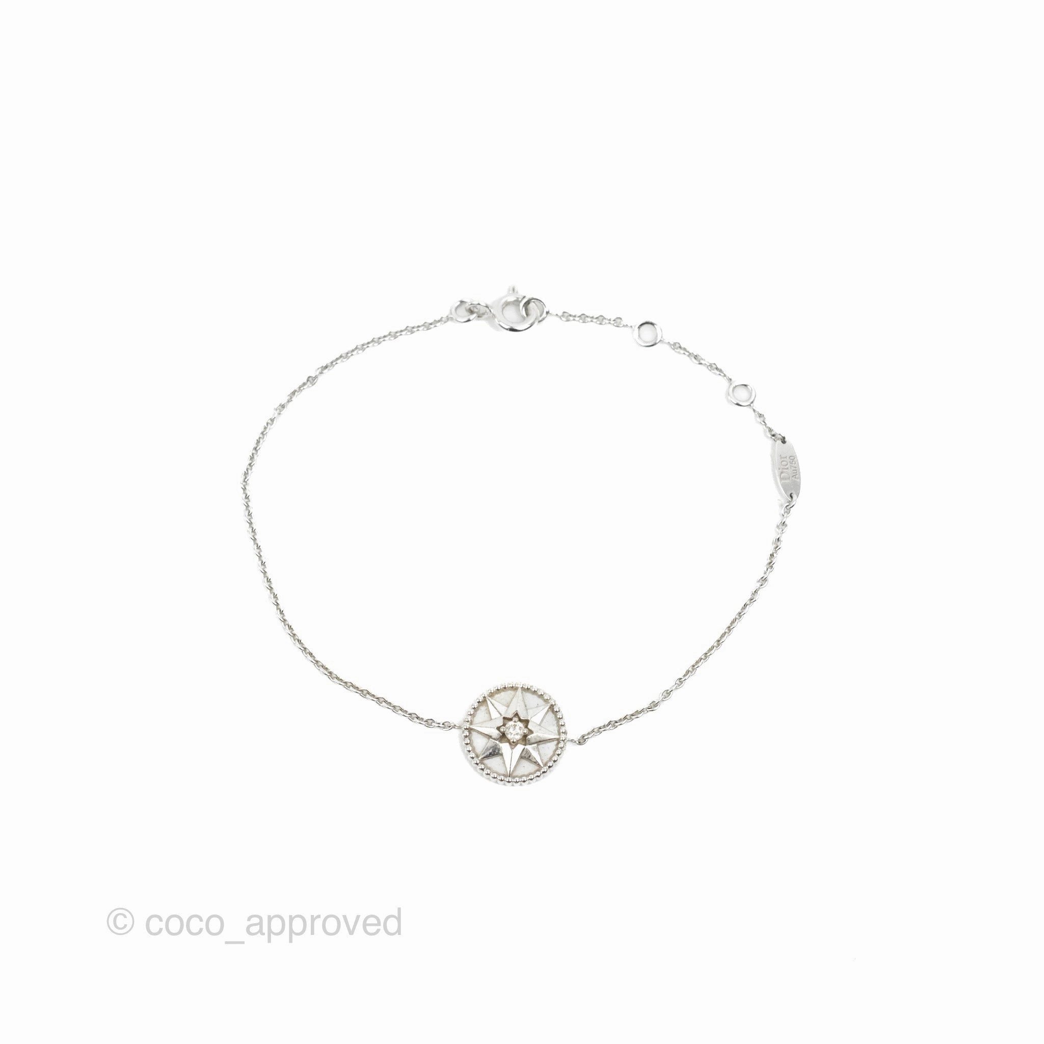Dior Rose Des Vents Bracelet Diamonds/Mother of Pearl White Gold