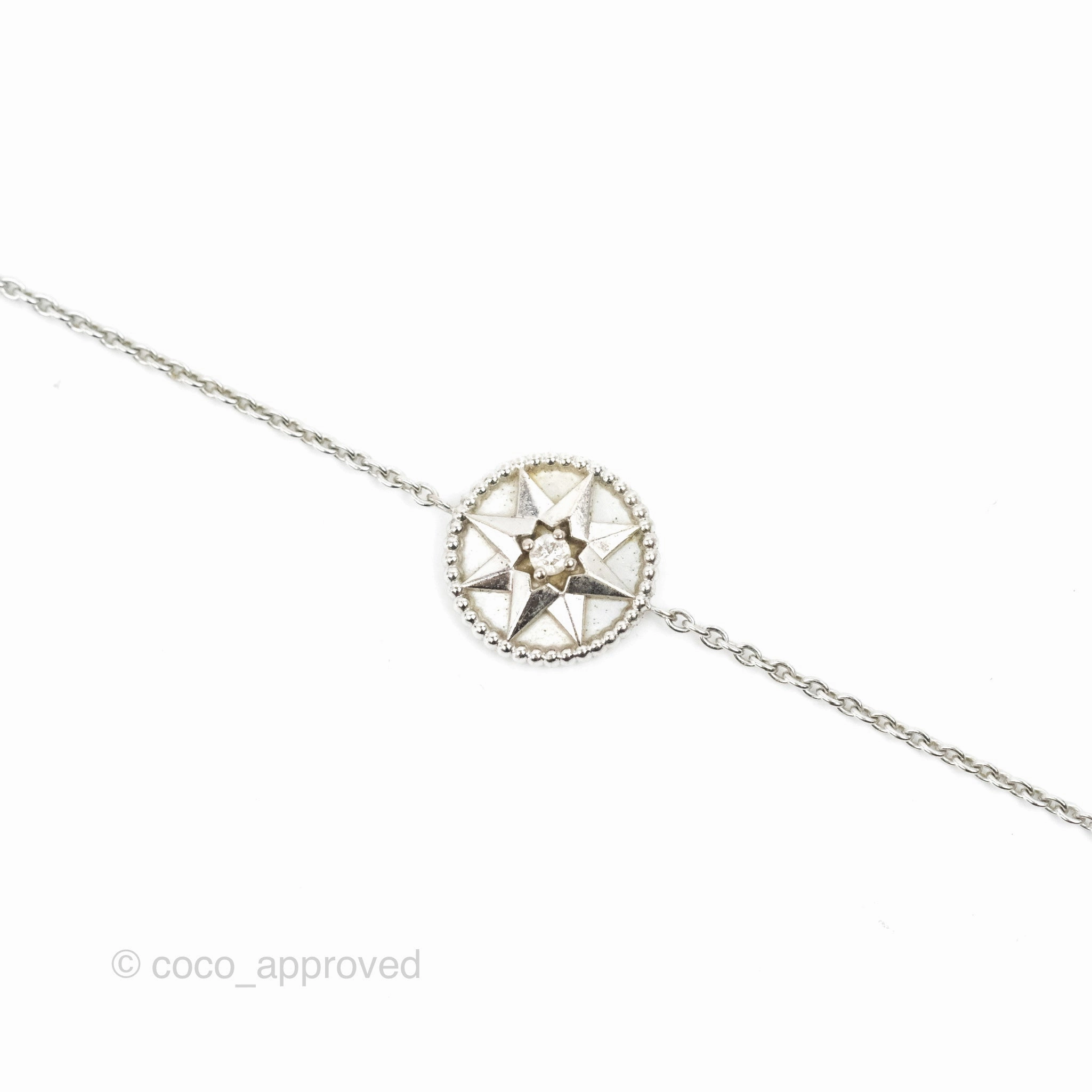 Dior Rose Des Vents Bracelet Diamonds/Mother of Pearl White Gold