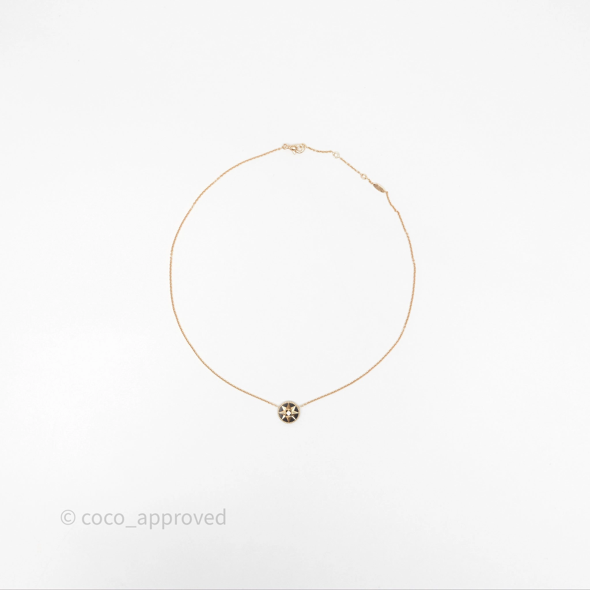 Dior Rose des Vents Necklace Pink Gold Diamond