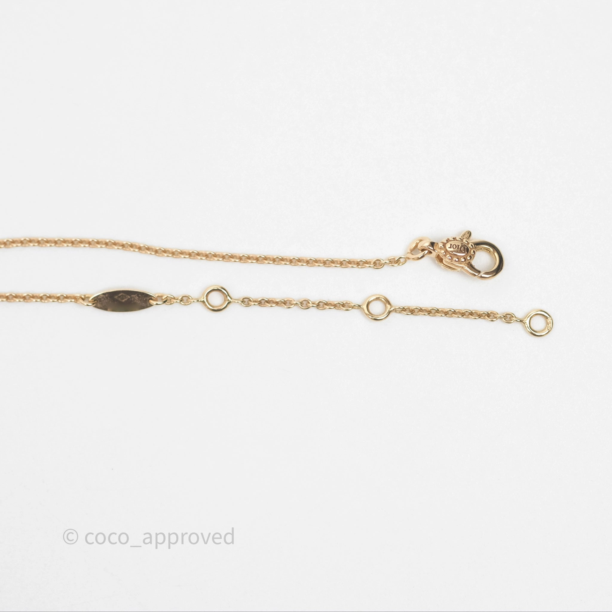Dior Rose des Vents Necklace Pink Gold Diamond