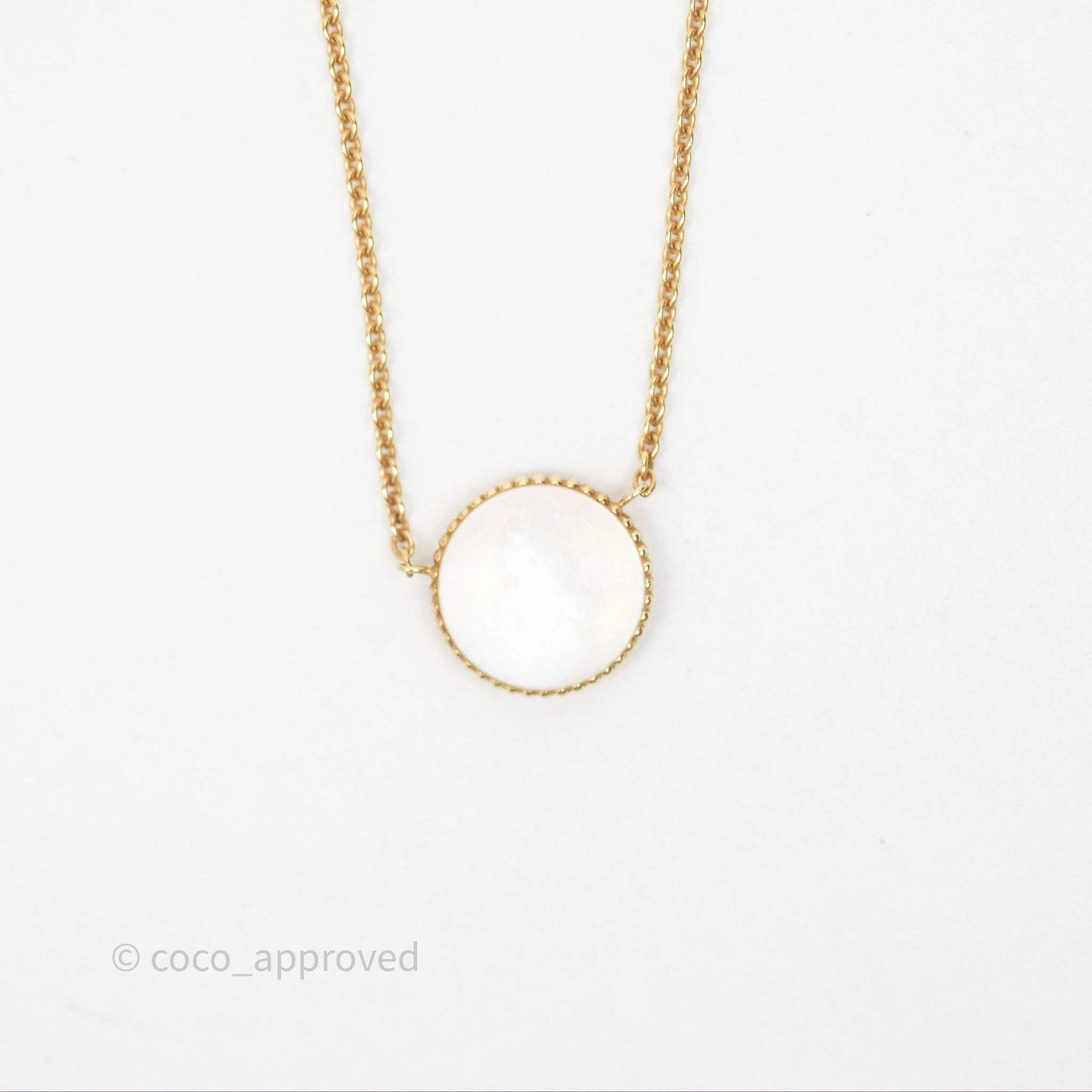 Dior Rose des Vents Necklace Yellow Gold Diamond Mother of Pearl