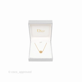 Dior Rose des Vents Necklace Yellow Gold Diamond Mother of Pearl