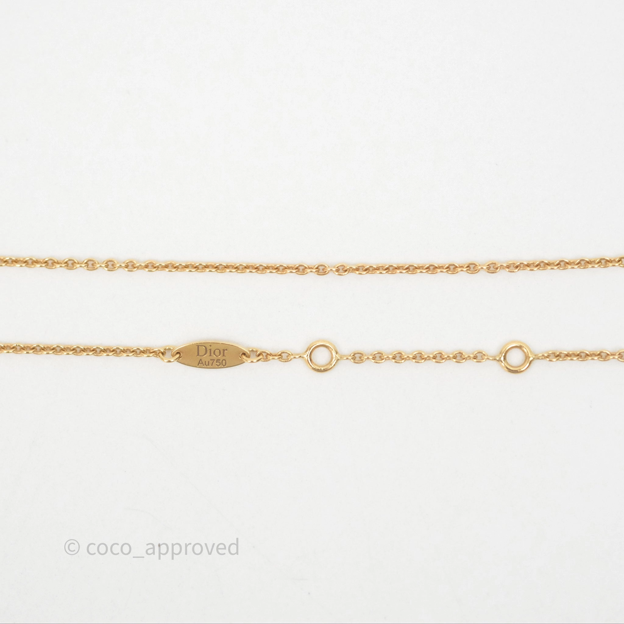 Dior Rose des Vents Necklace Yellow Gold Diamond Mother of Pearl