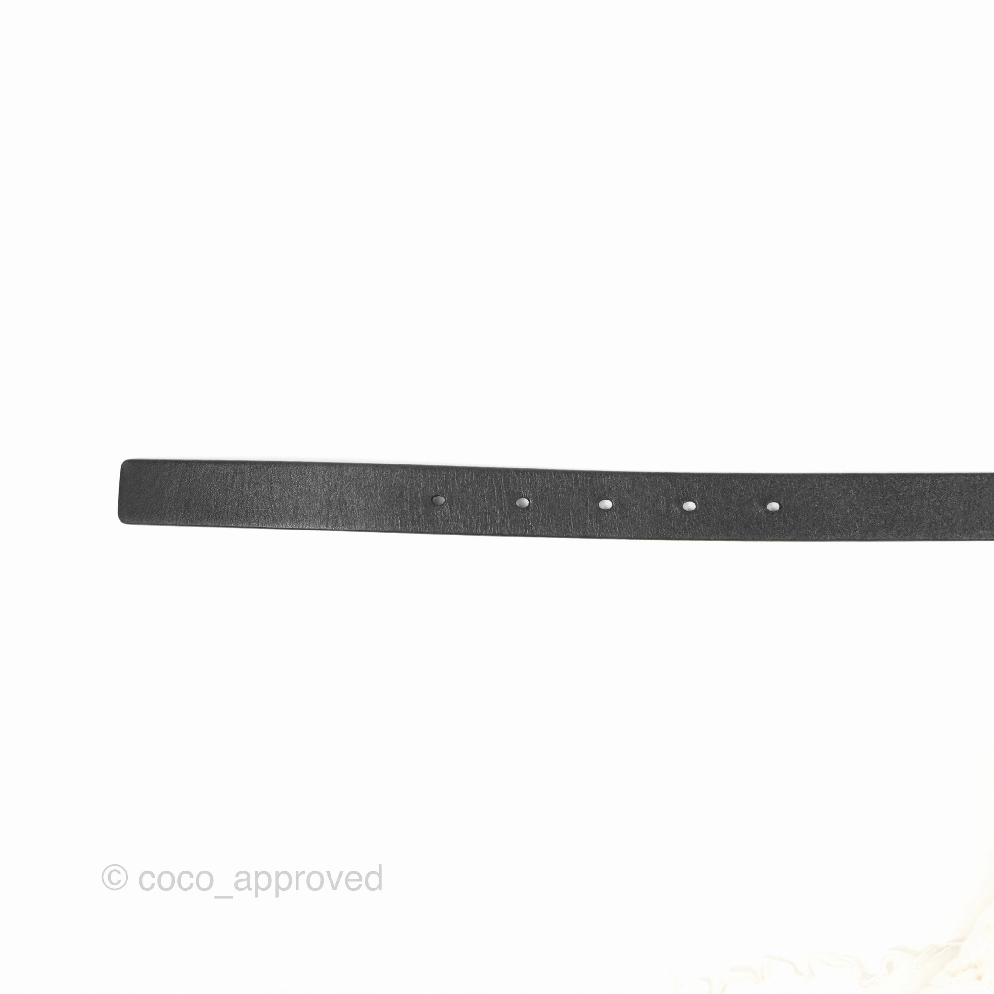 Dior Saddle Belt Black Ultrasmooth Calfskin Antique Gold 20mm