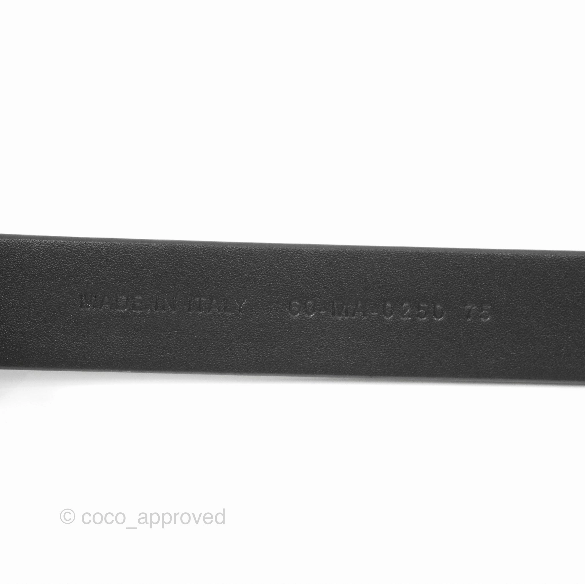 Dior Saddle Belt Black Ultrasmooth Calfskin Antique Gold 20mm