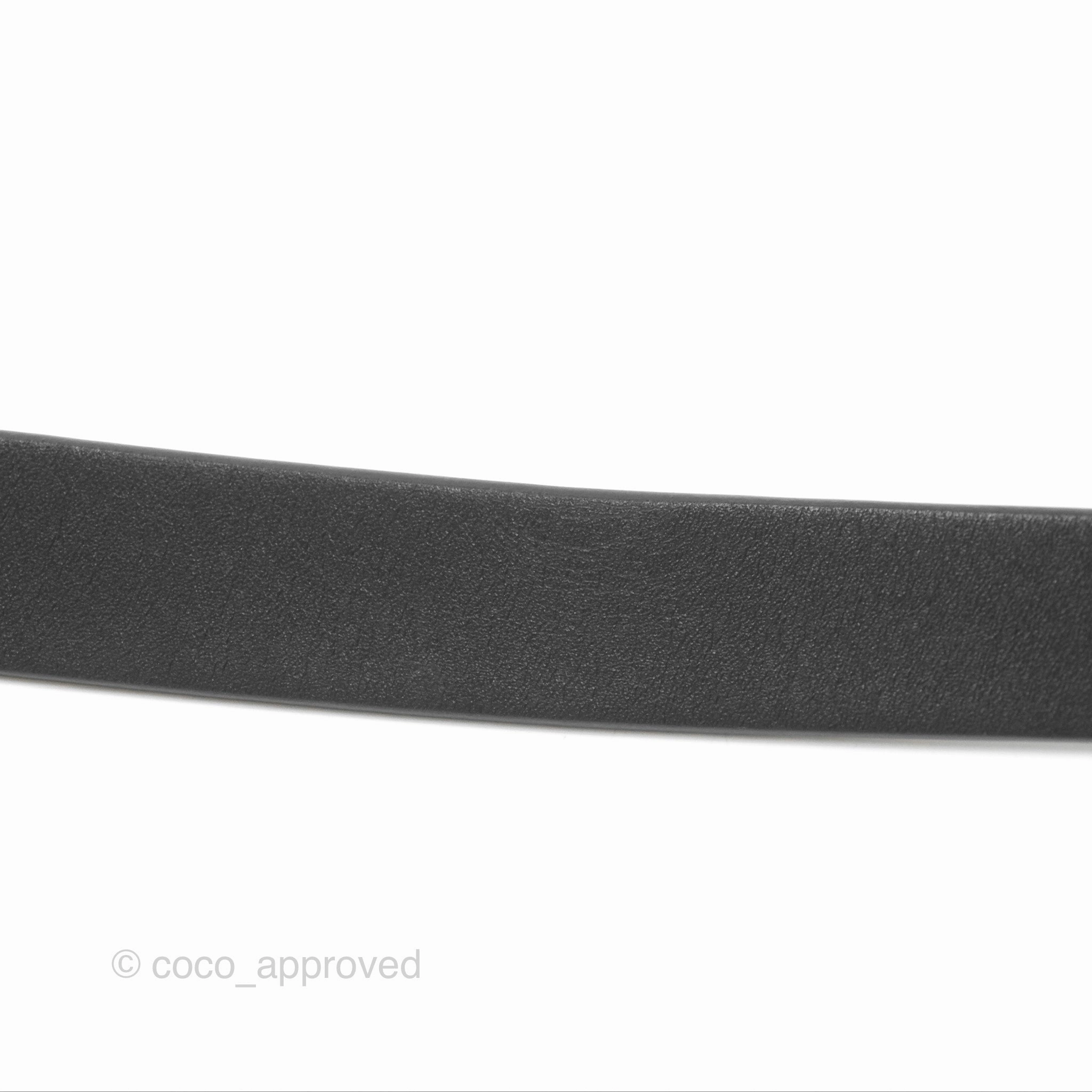 Dior Saddle Belt Black Ultrasmooth Calfskin Antique Gold 20mm