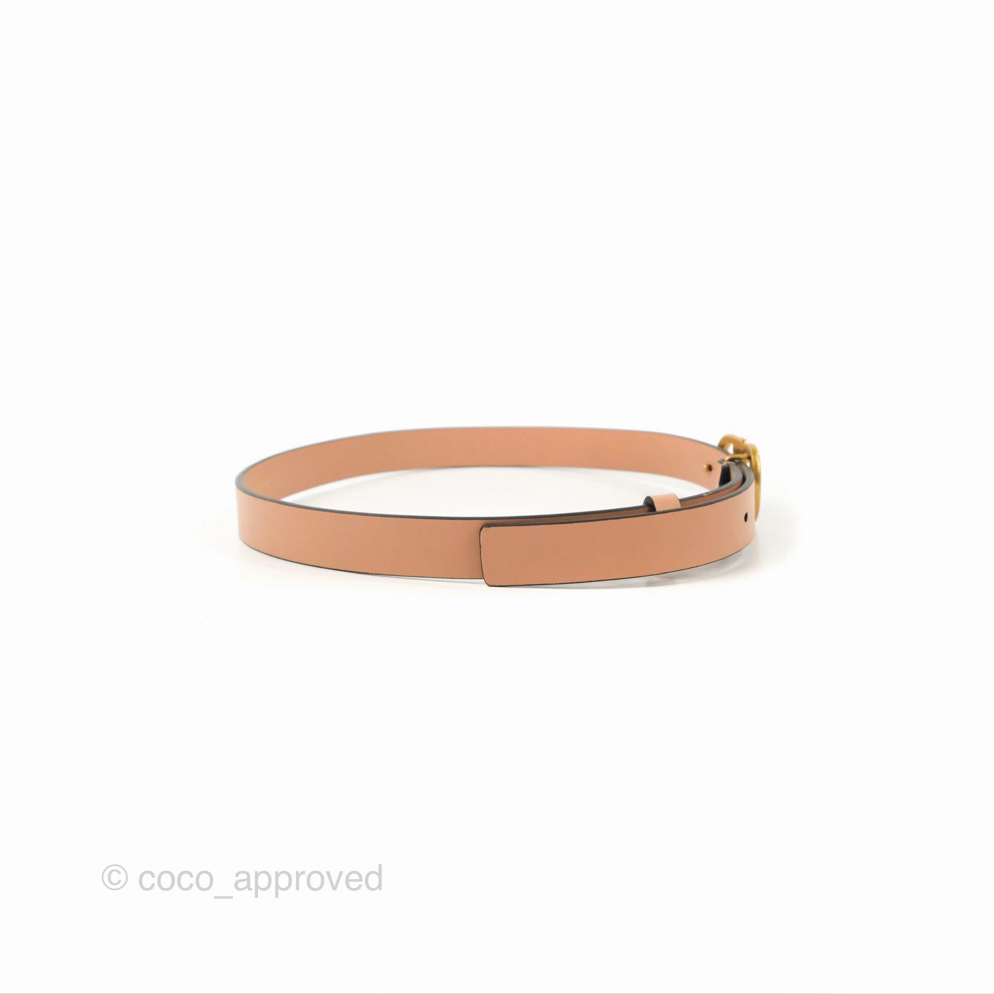 Dior Saddle Belt Sand Pink Ultrasmooth Calfskin Antique Gold
