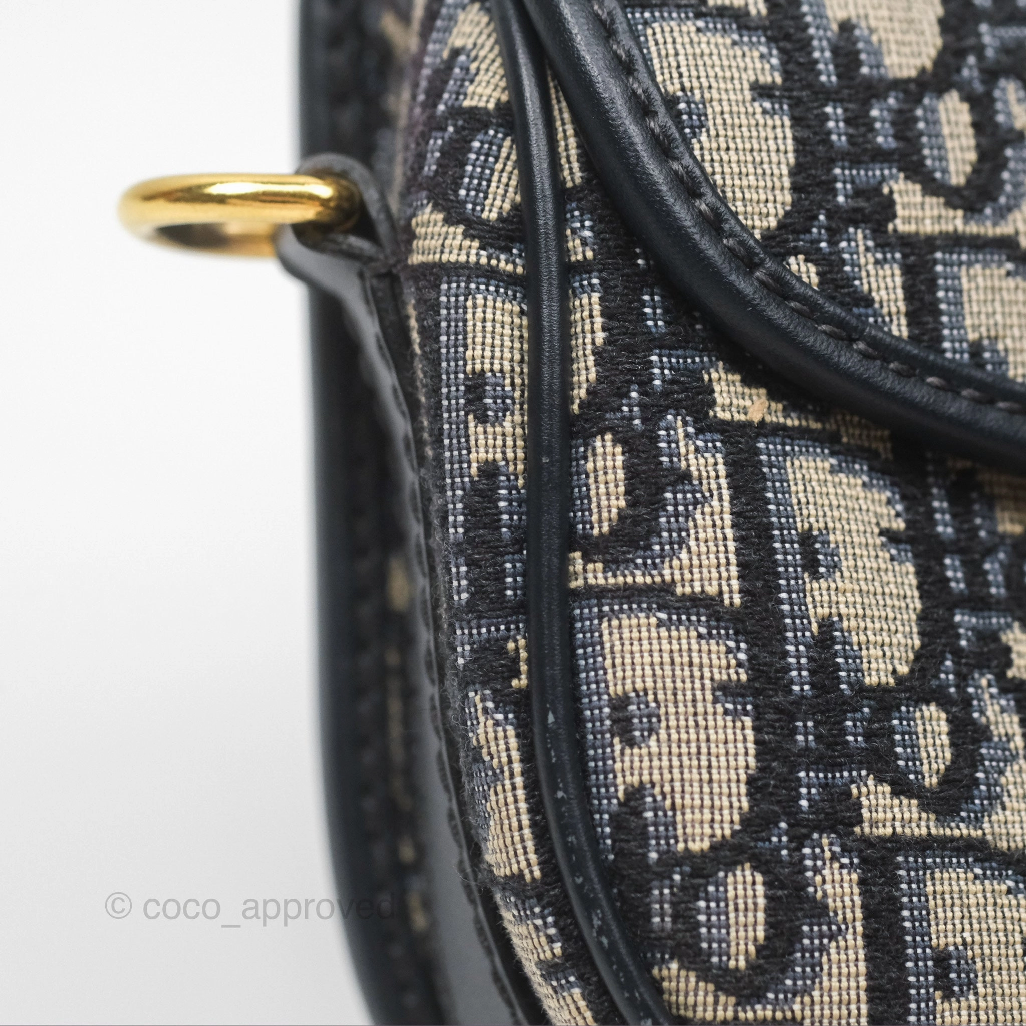 Dior Small Bobby Bag Blue Oblique Jacquard Canvas