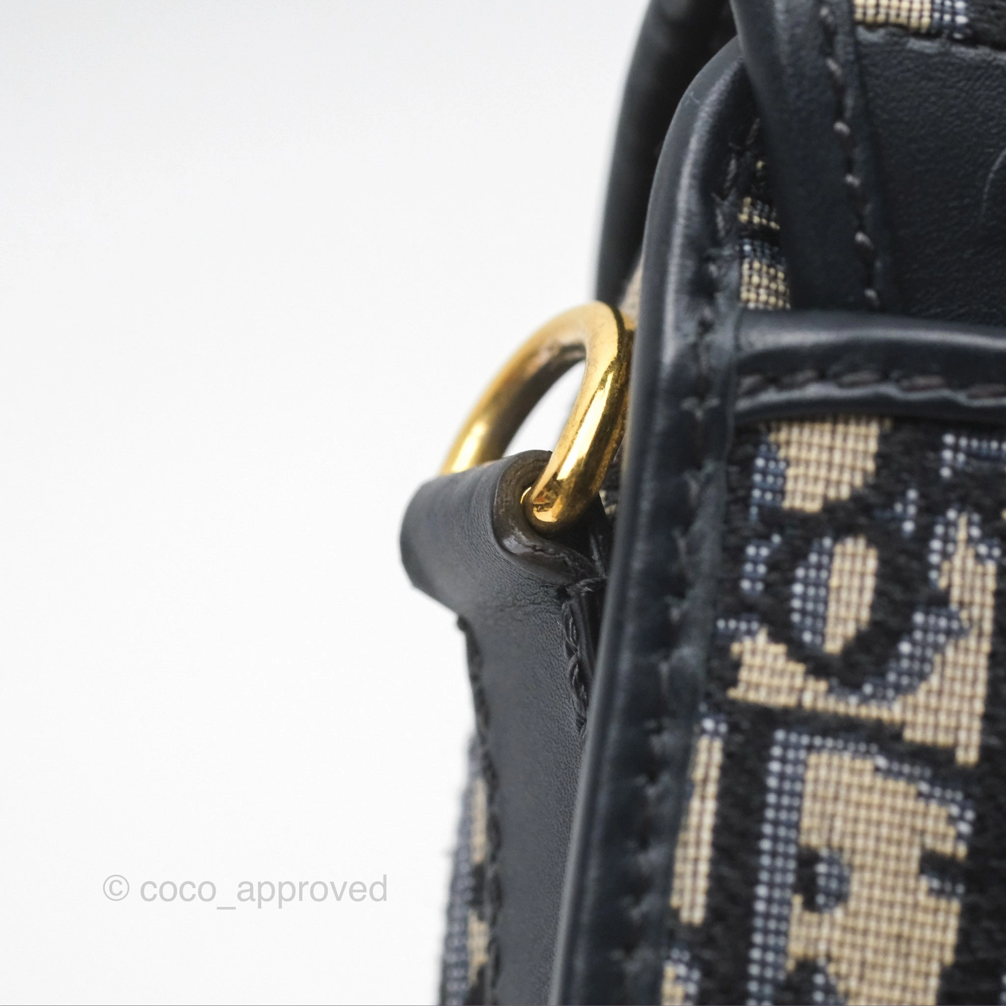 Dior Small Bobby Bag Blue Oblique Jacquard Canvas