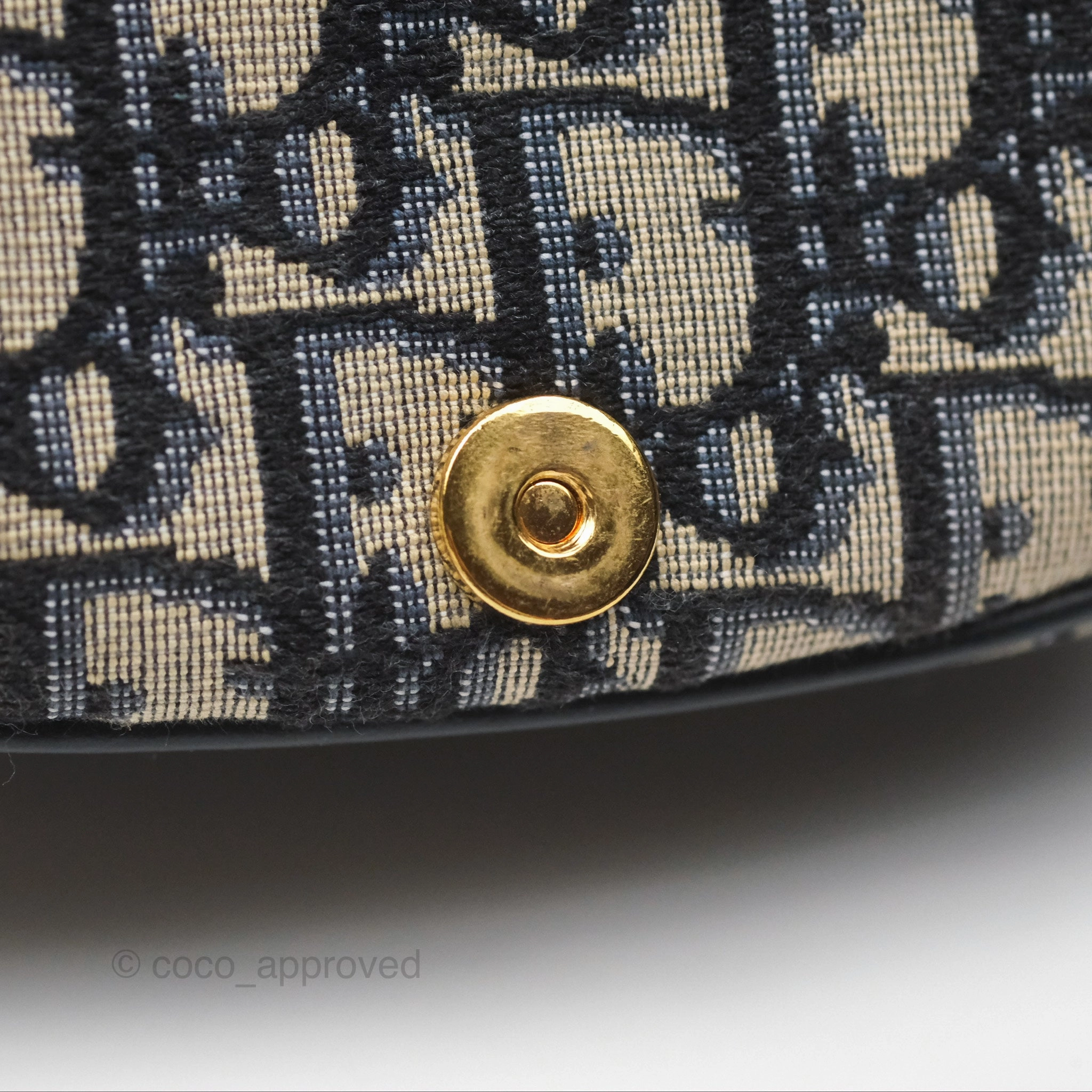 Dior Small Bobby Bag Blue Oblique Jacquard Canvas