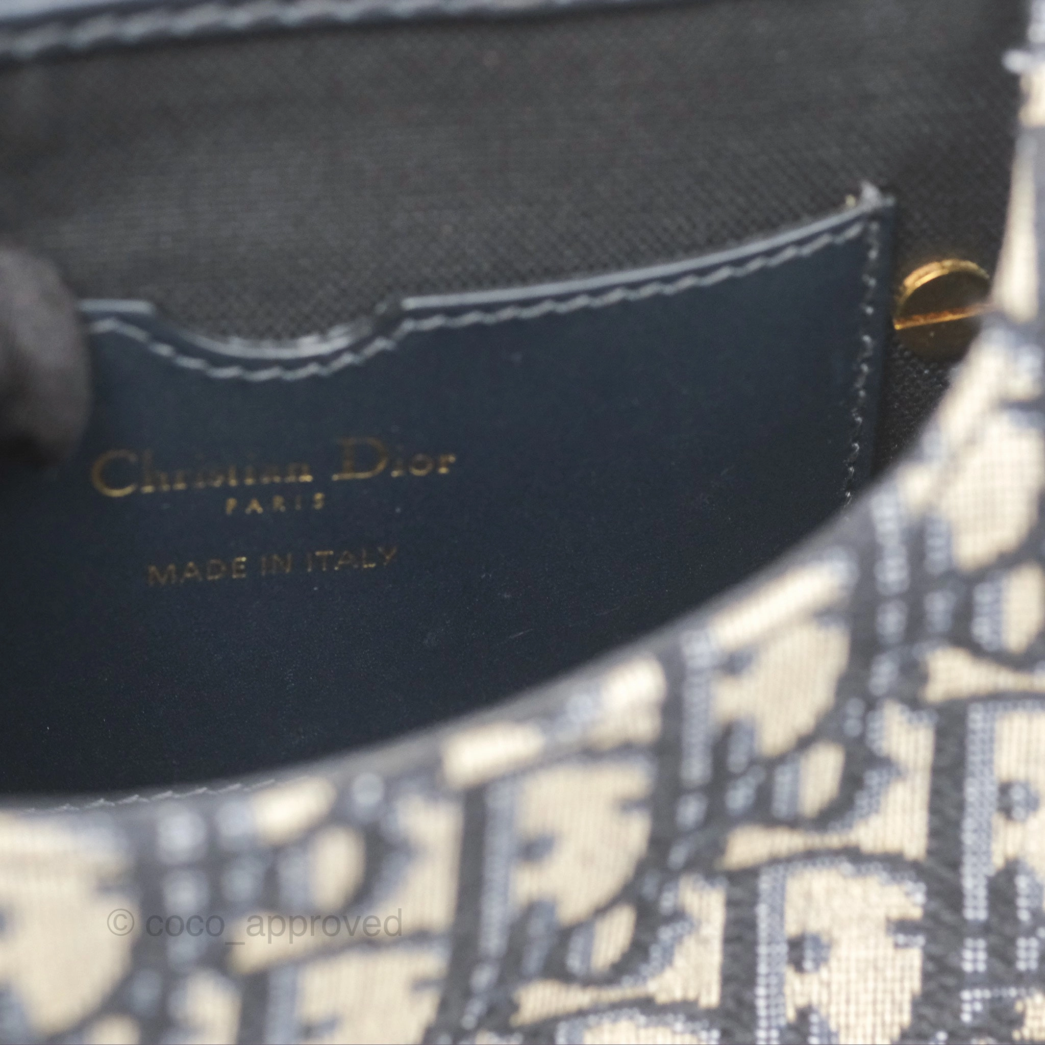 Dior Small Bobby Bag Blue Oblique Jacquard Canvas