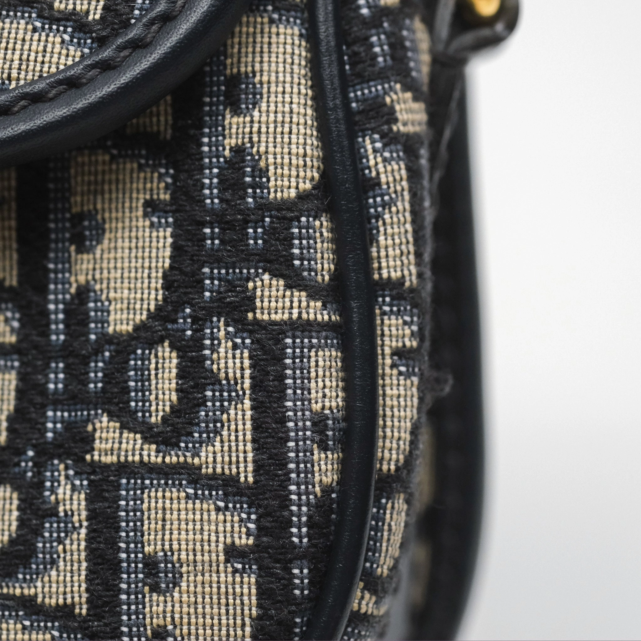 Dior Small Bobby Bag Blue Oblique Jacquard Canvas