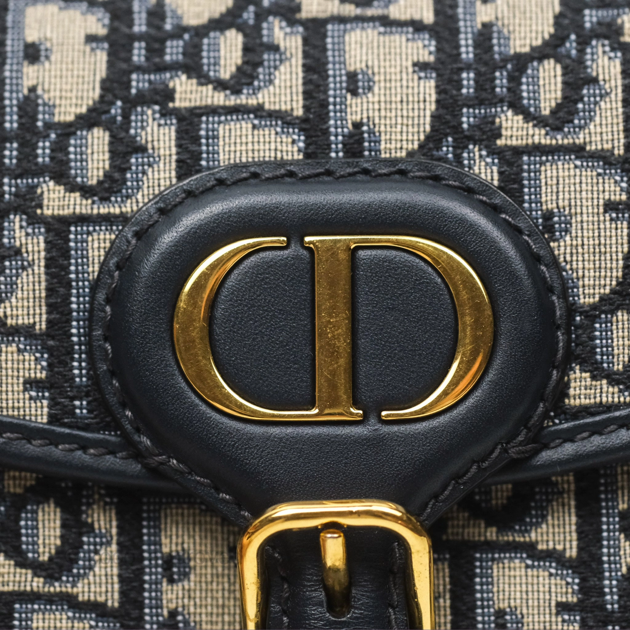 Dior Small Bobby Bag Blue Oblique Jacquard Canvas