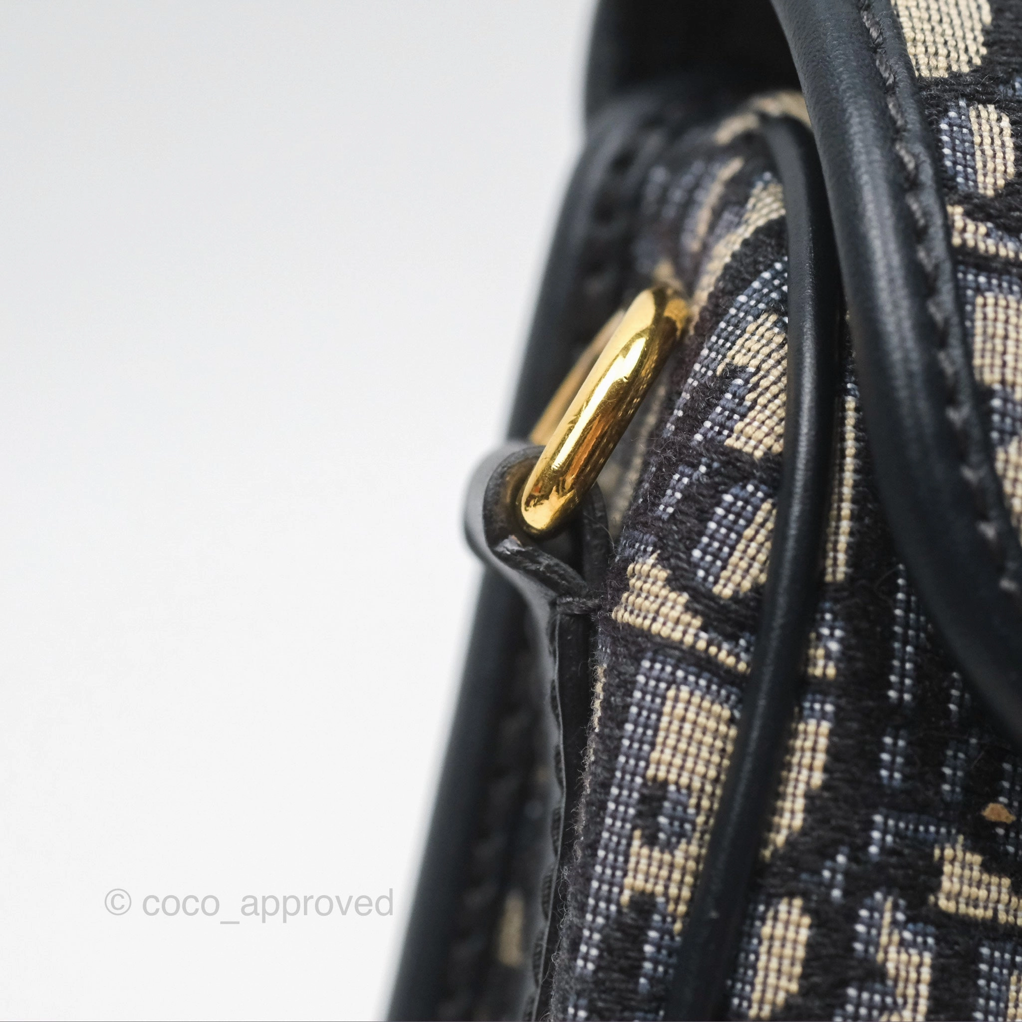 Dior Small Bobby Bag Blue Oblique Jacquard Canvas