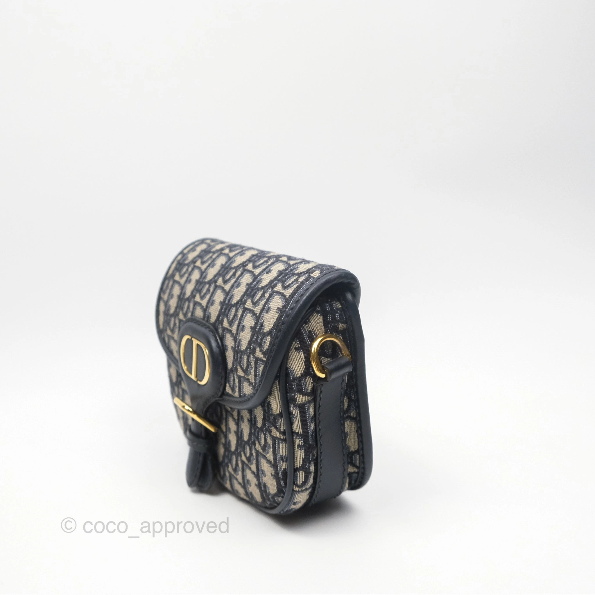 Dior Small Bobby Bag Blue Oblique Jacquard Canvas