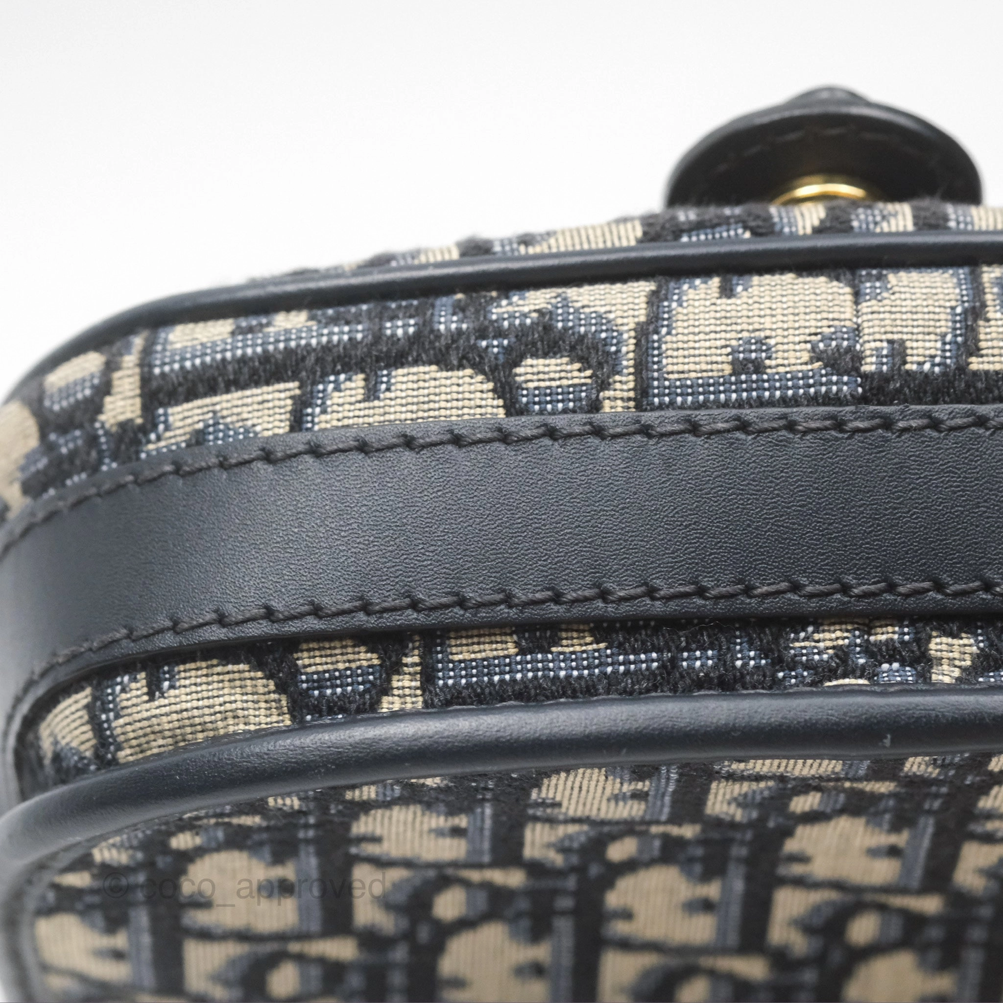 Dior Small Bobby Bag Blue Oblique Jacquard Canvas