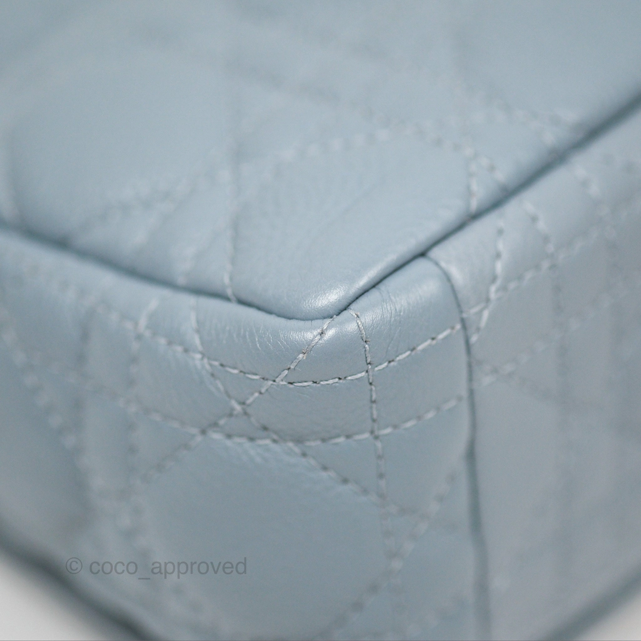 Dior Small Caro Bag Blue Supple Cannage Calfskin