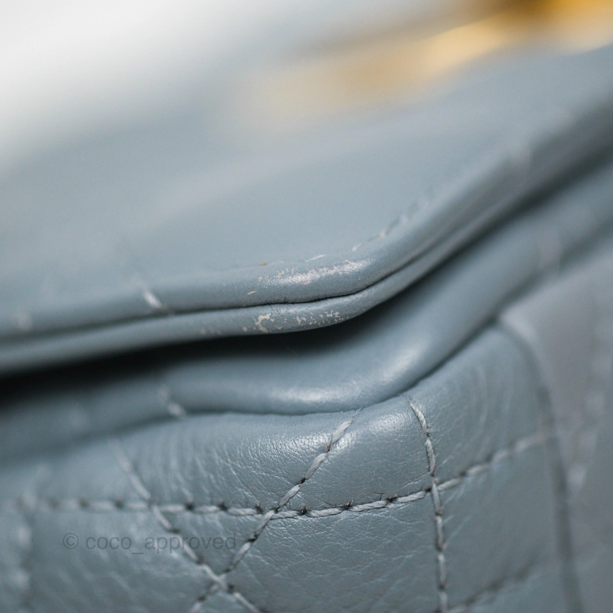 Dior Small Caro Bag Blue Supple Cannage Calfskin