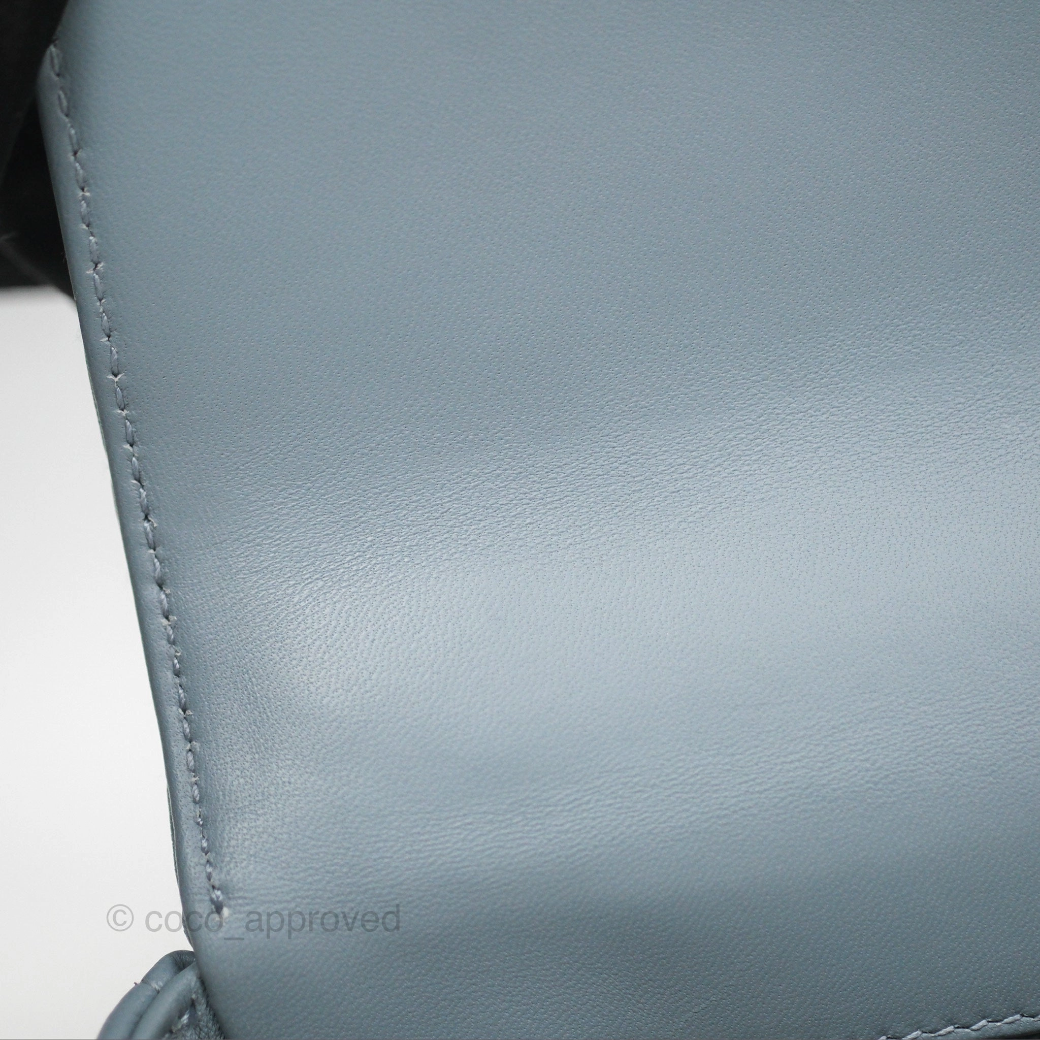 Dior Small Caro Bag Blue Supple Cannage Calfskin