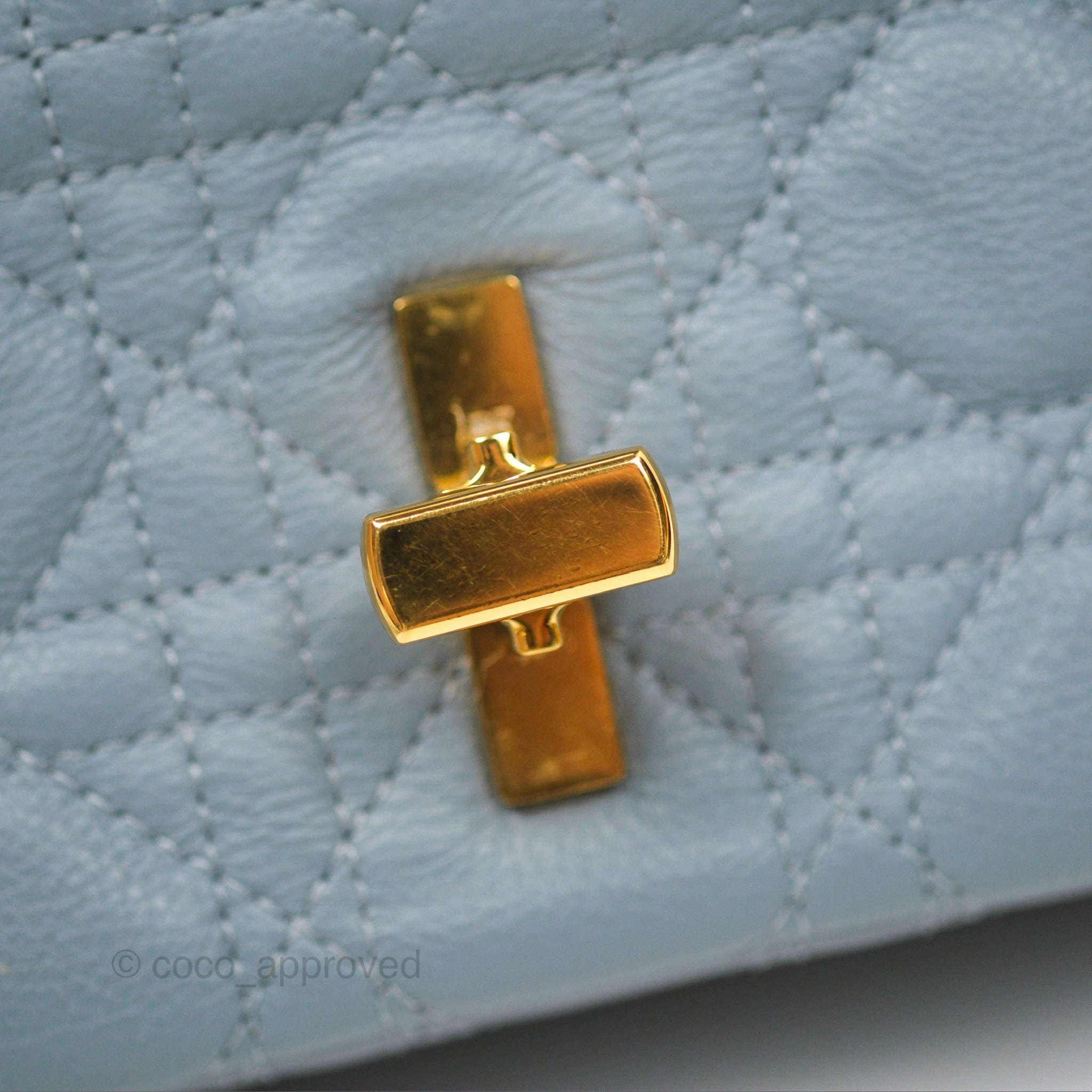 Dior Small Caro Bag Blue Supple Cannage Calfskin