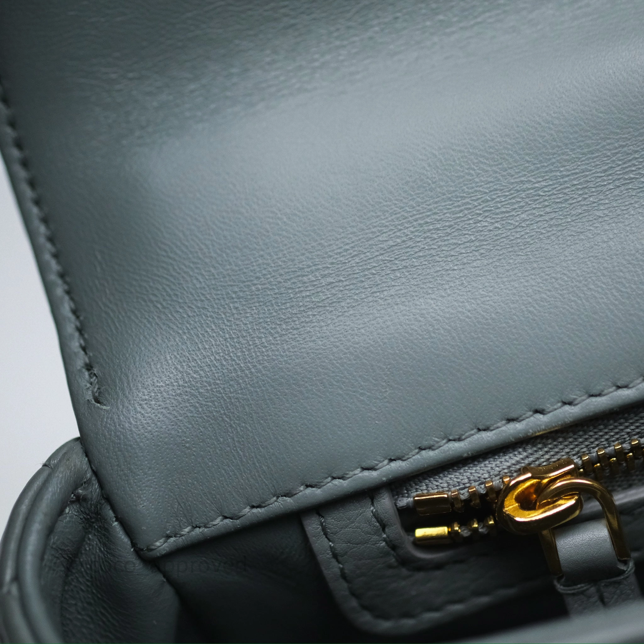 Dior Small Caro Bag Grey Supple Cannage Calfskin