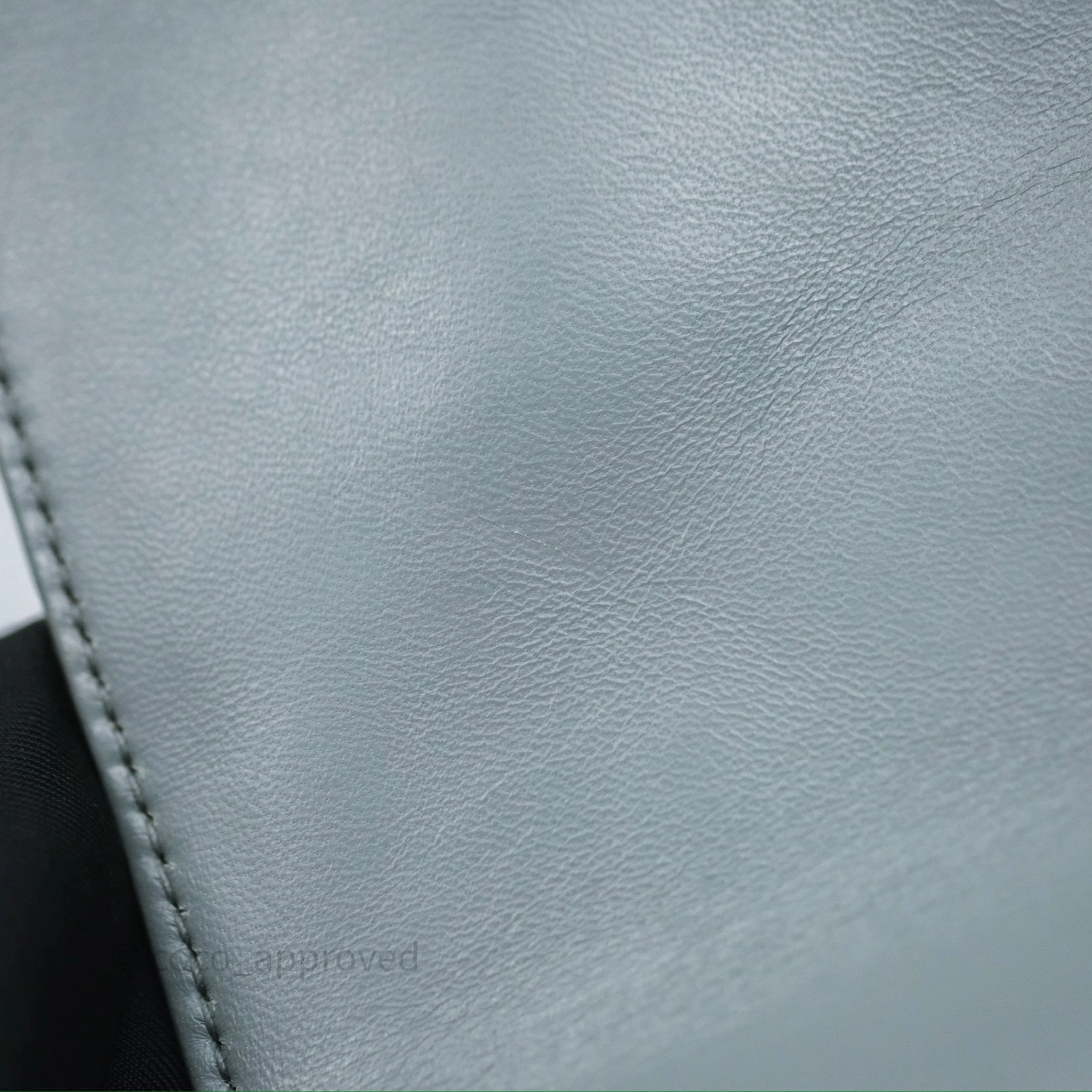 Dior Small Caro Bag Grey Supple Cannage Calfskin