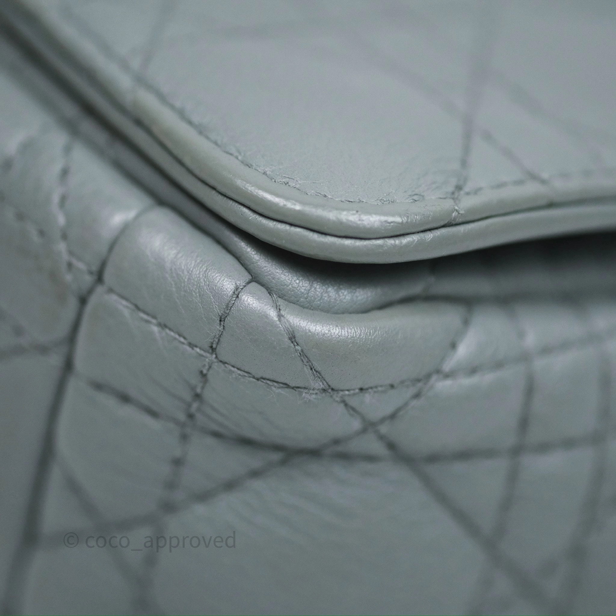 Dior Small Caro Bag Grey Supple Cannage Calfskin