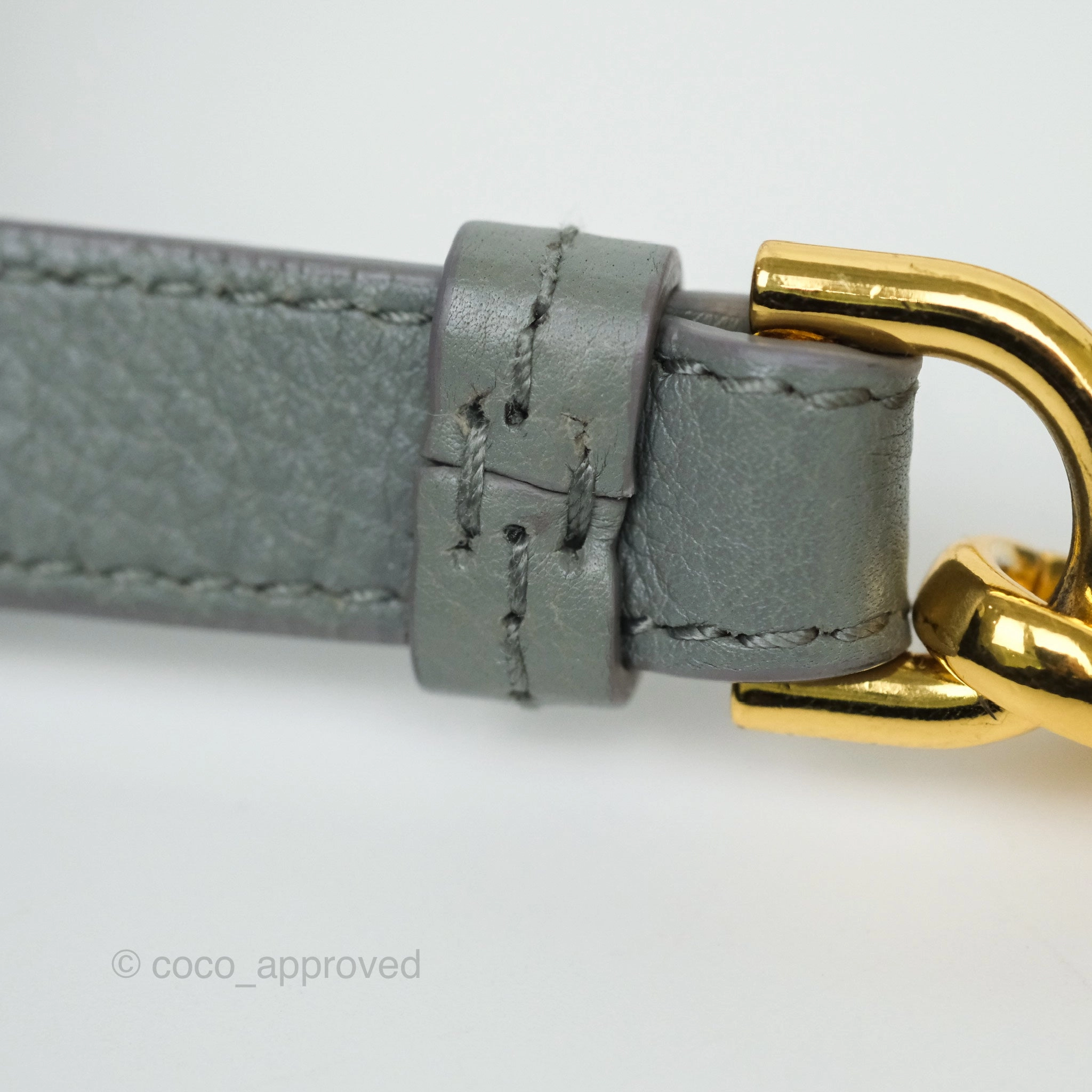 Dior Small Caro Bag Grey Supple Cannage Calfskin
