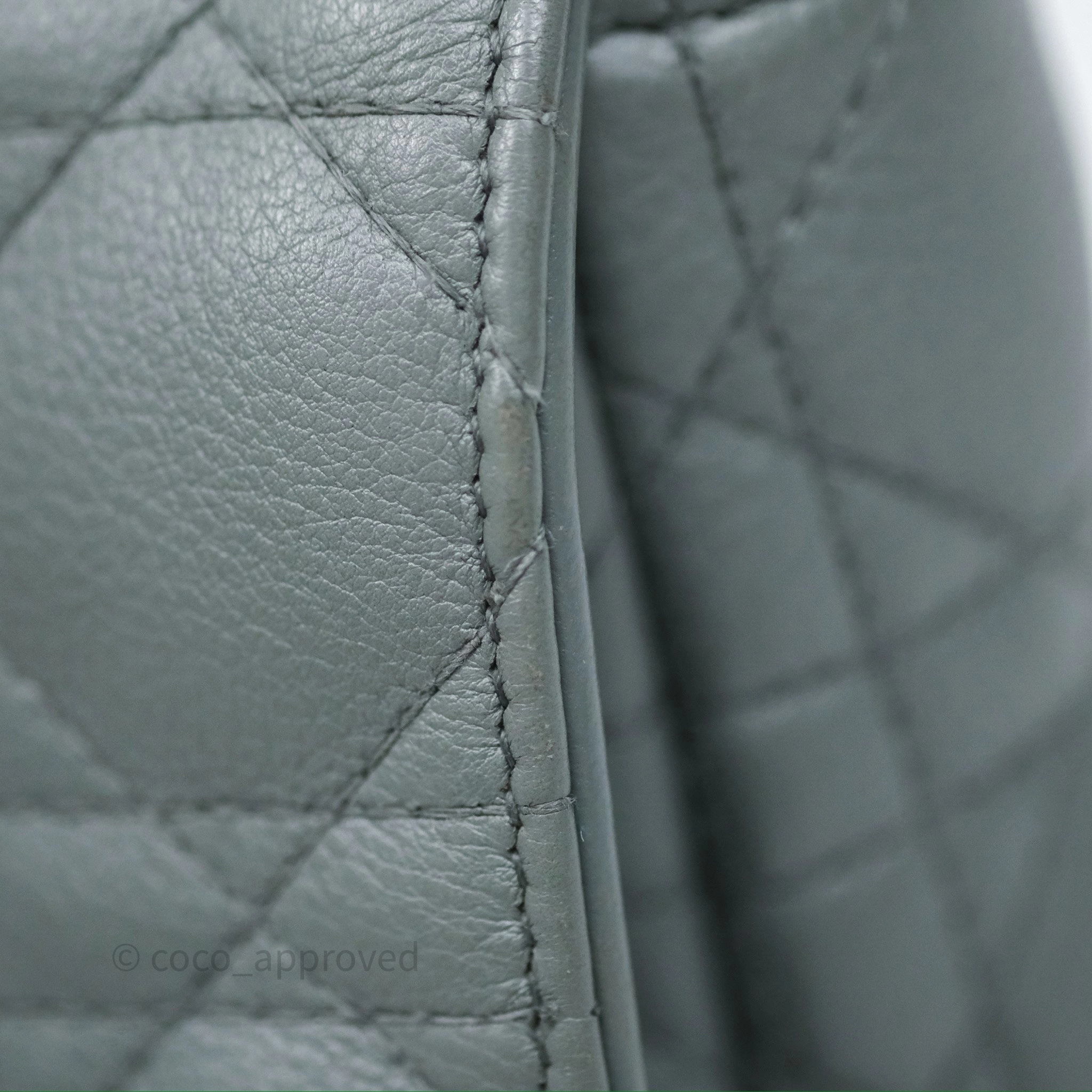 Dior Small Caro Bag Grey Supple Cannage Calfskin