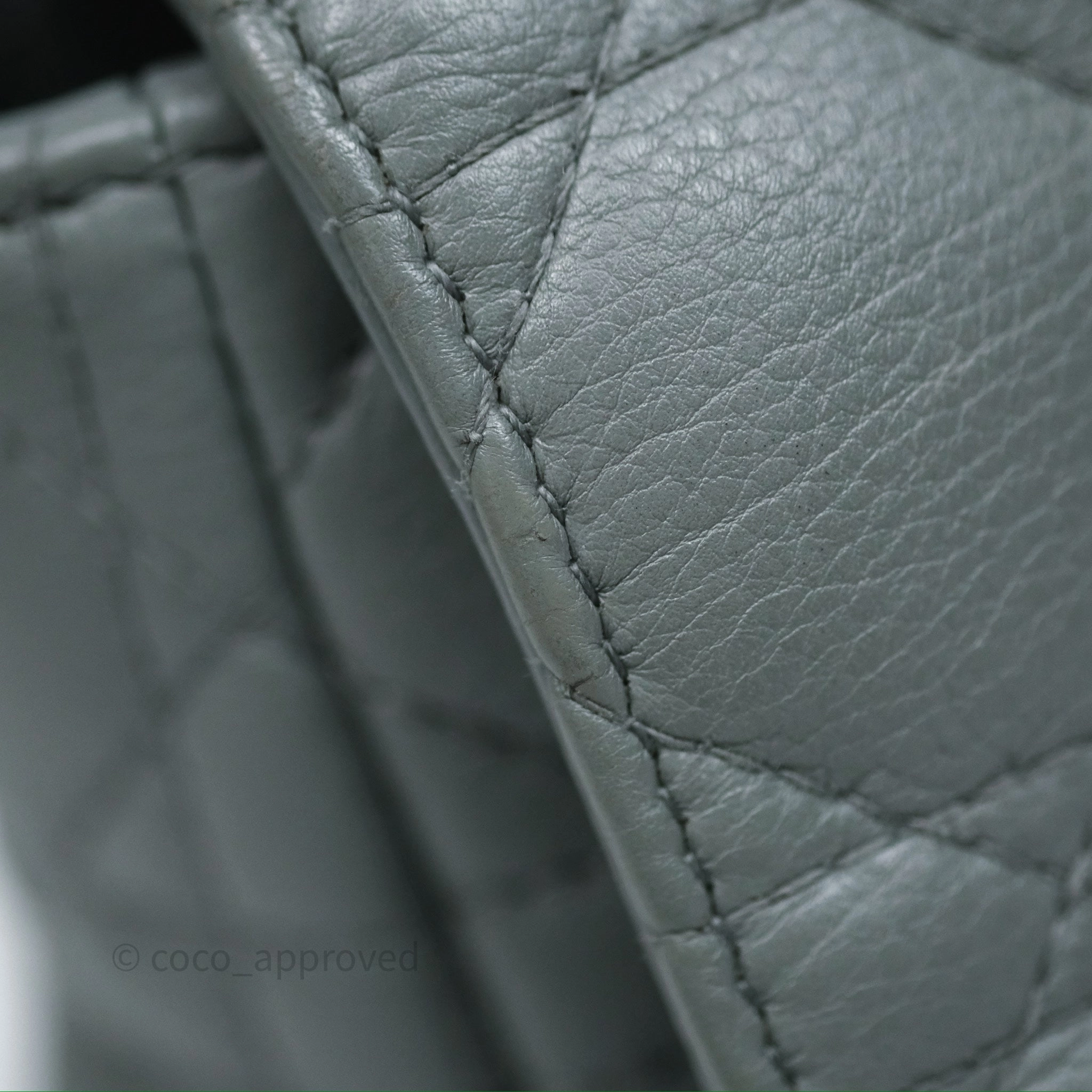 Dior Small Caro Bag Grey Supple Cannage Calfskin