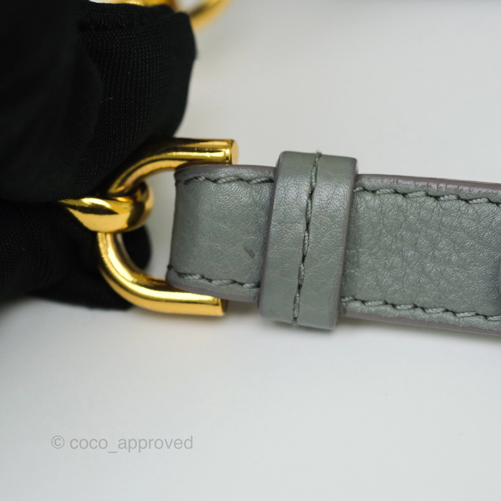 Dior Small Caro Bag Grey Supple Cannage Calfskin
