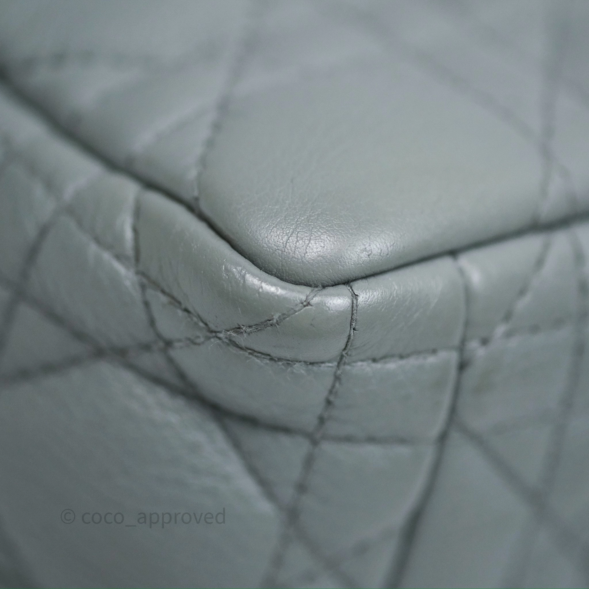 Dior Small Caro Bag Grey Supple Cannage Calfskin