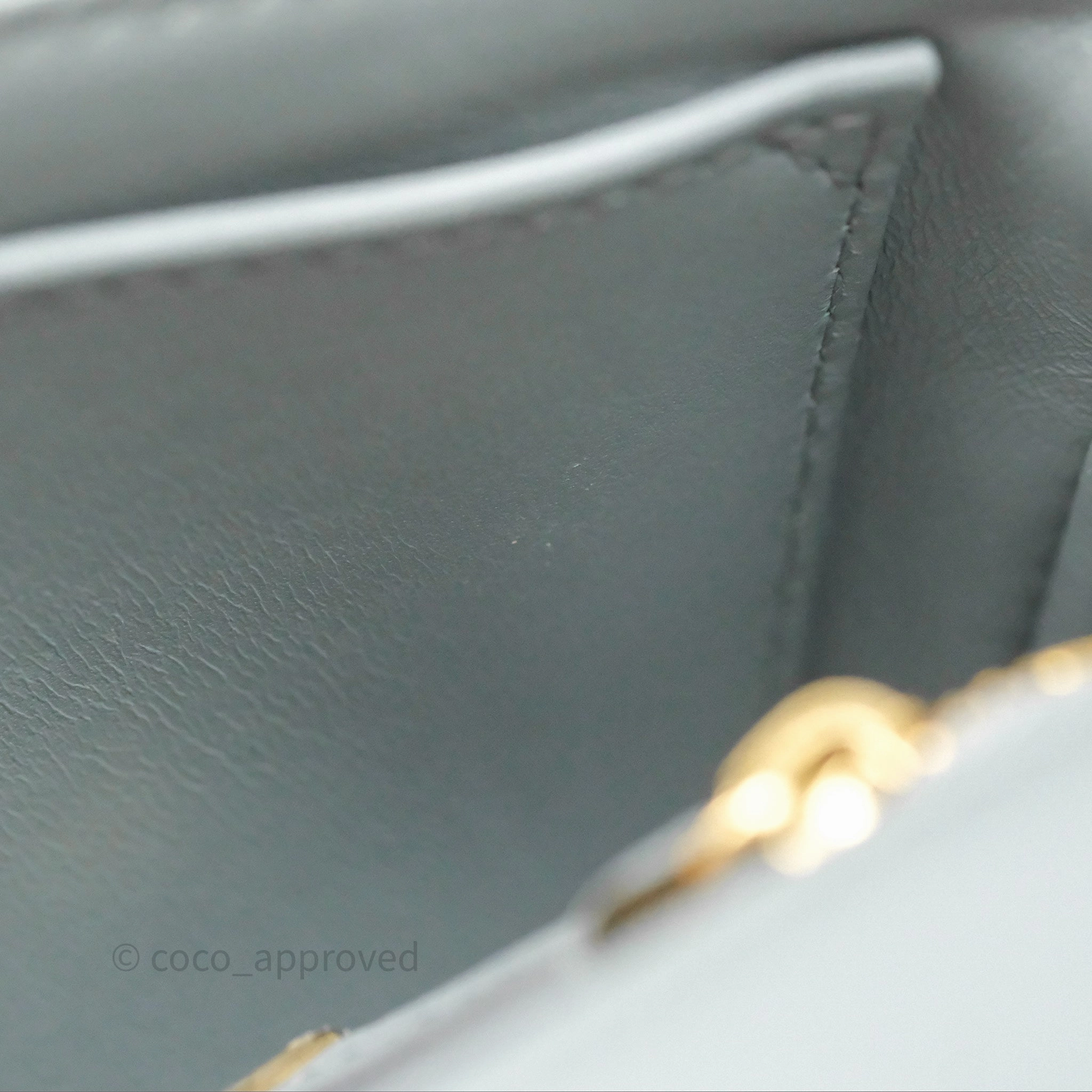 Dior Small Caro Bag Grey Supple Cannage Calfskin