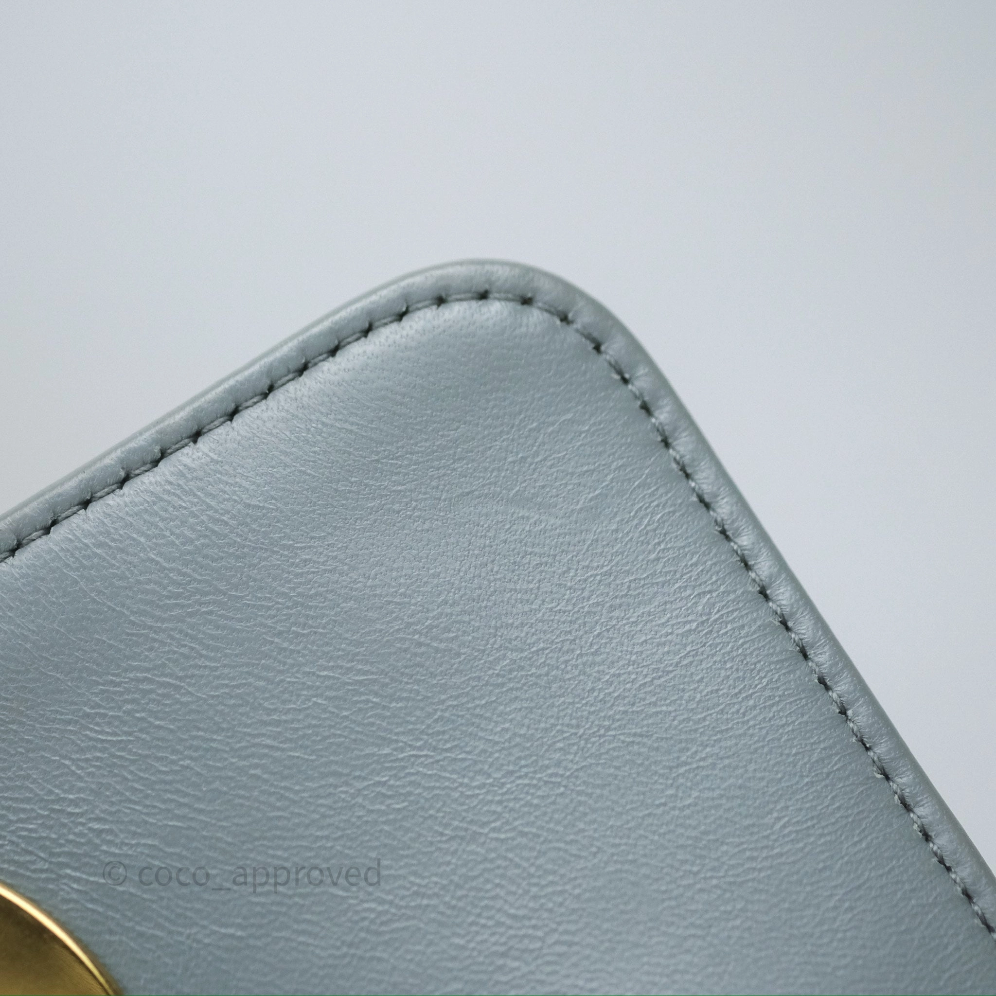 Dior Small Caro Bag Grey Supple Cannage Calfskin
