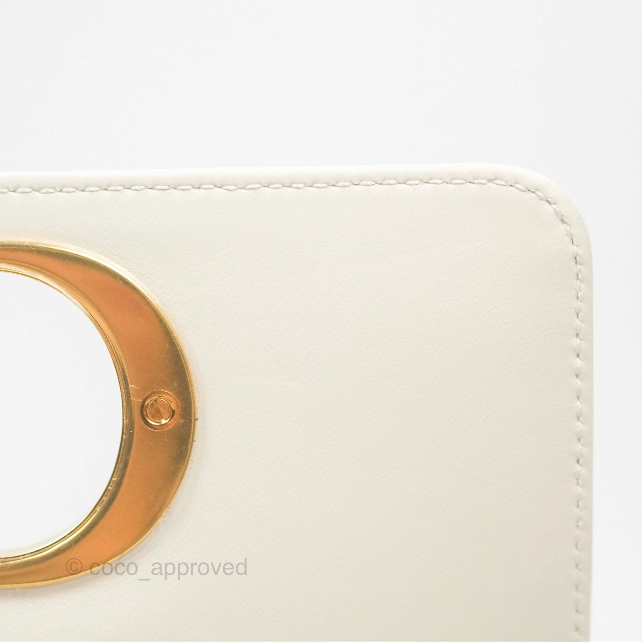 Dior Small Caro Bag Latte Lucky Star White Cannage Lambskin