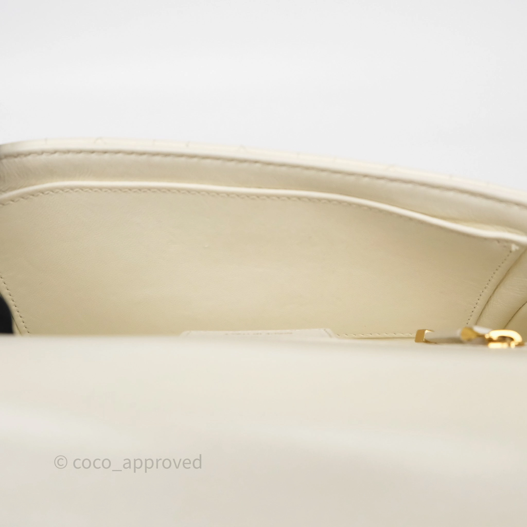 Dior Small Caro Bag Latte Supple Cannage Calfskin