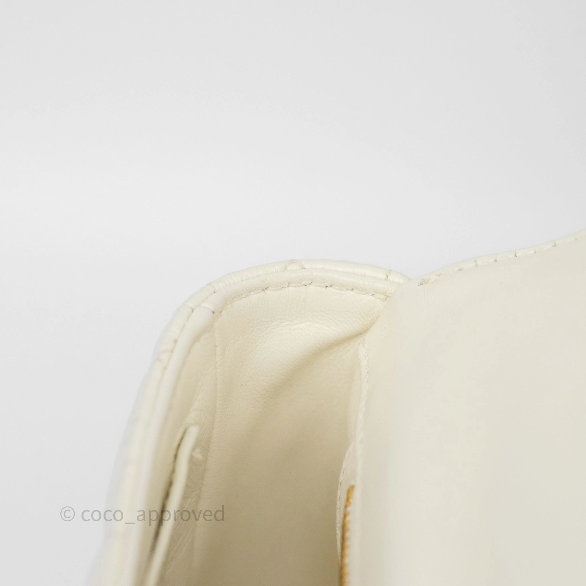 Dior Small Caro Bag Latte Supple Cannage Calfskin