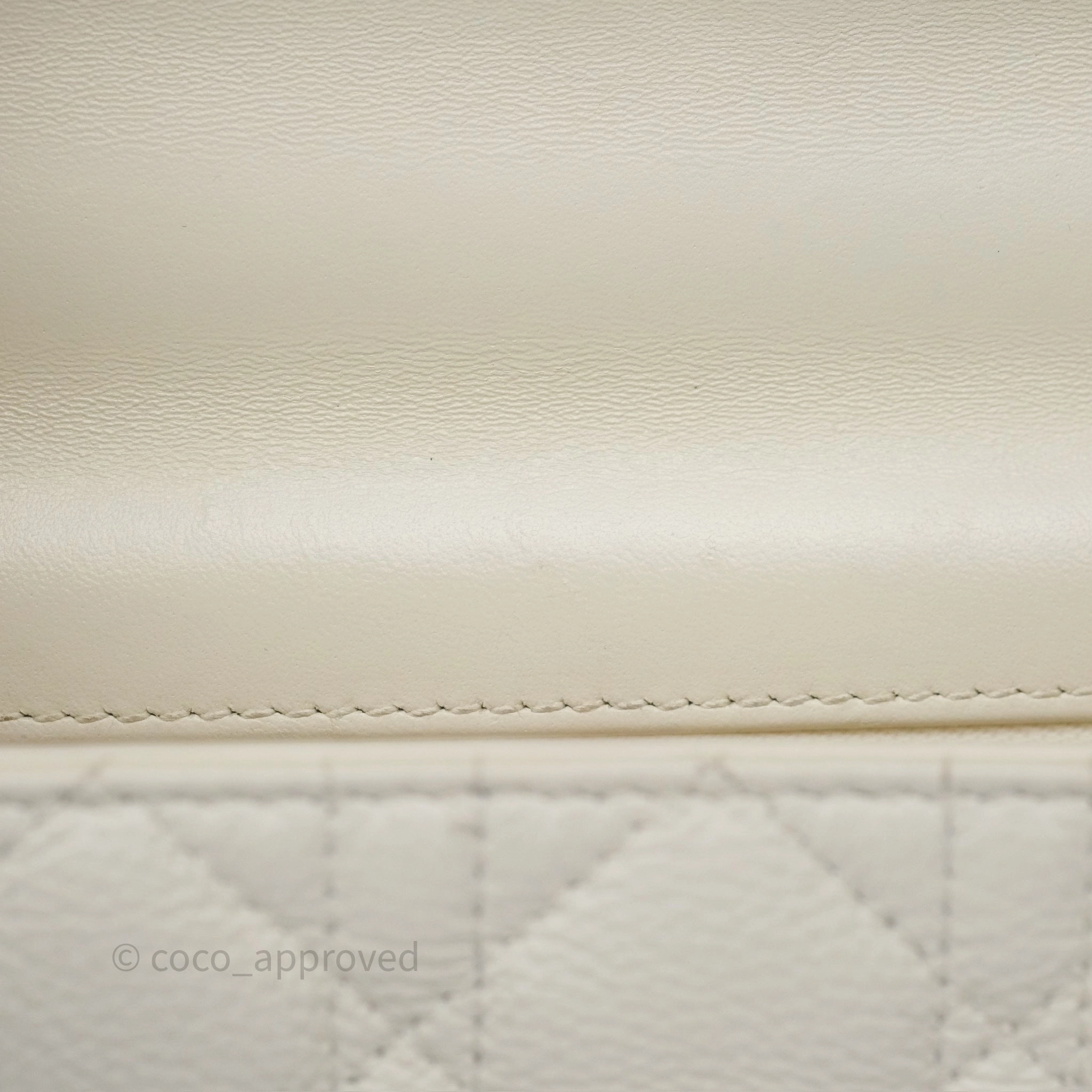 Dior Small Caro Bag Latte Supple Cannage Calfskin