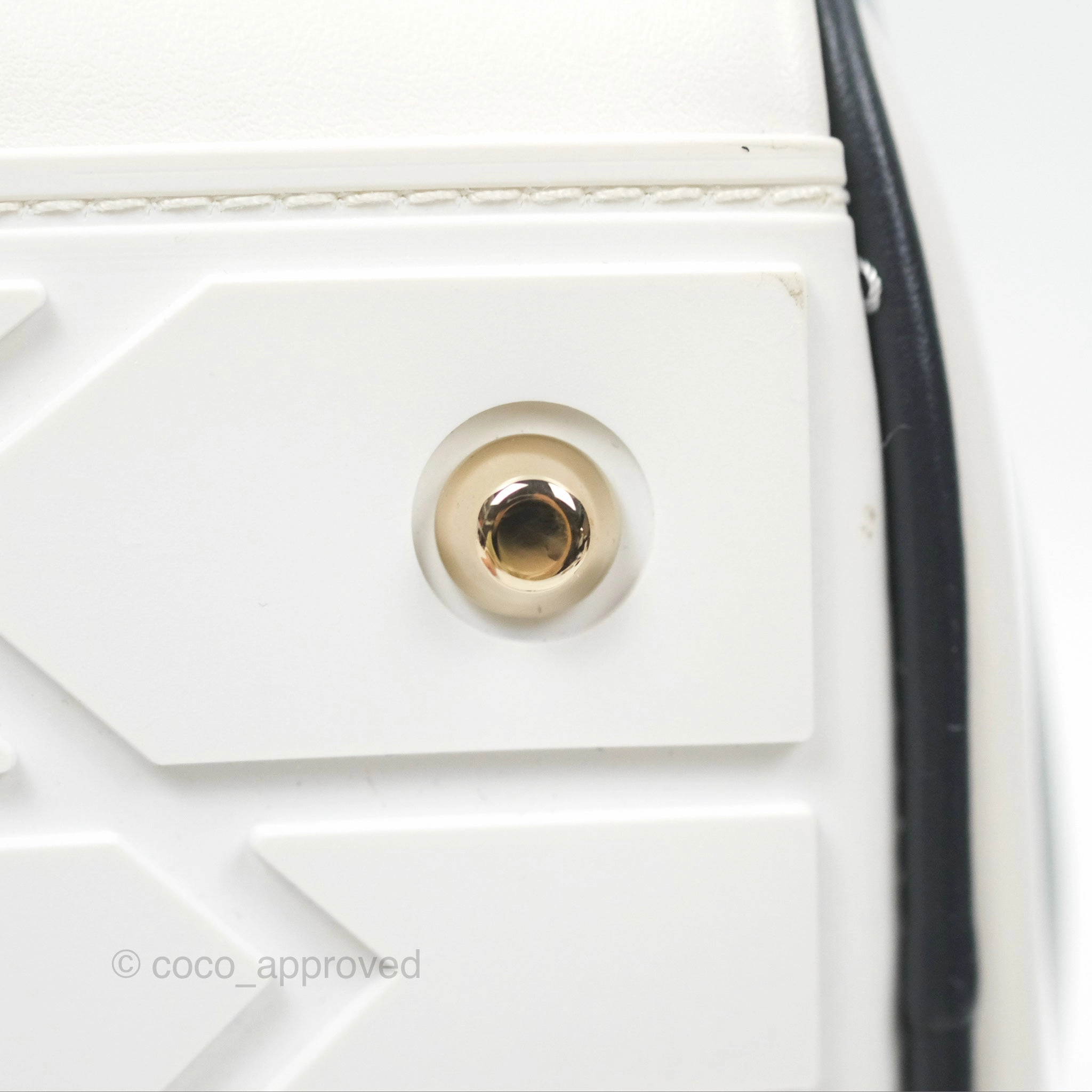Dior Small Dior Vibe Zip Bowling Bag White Navy