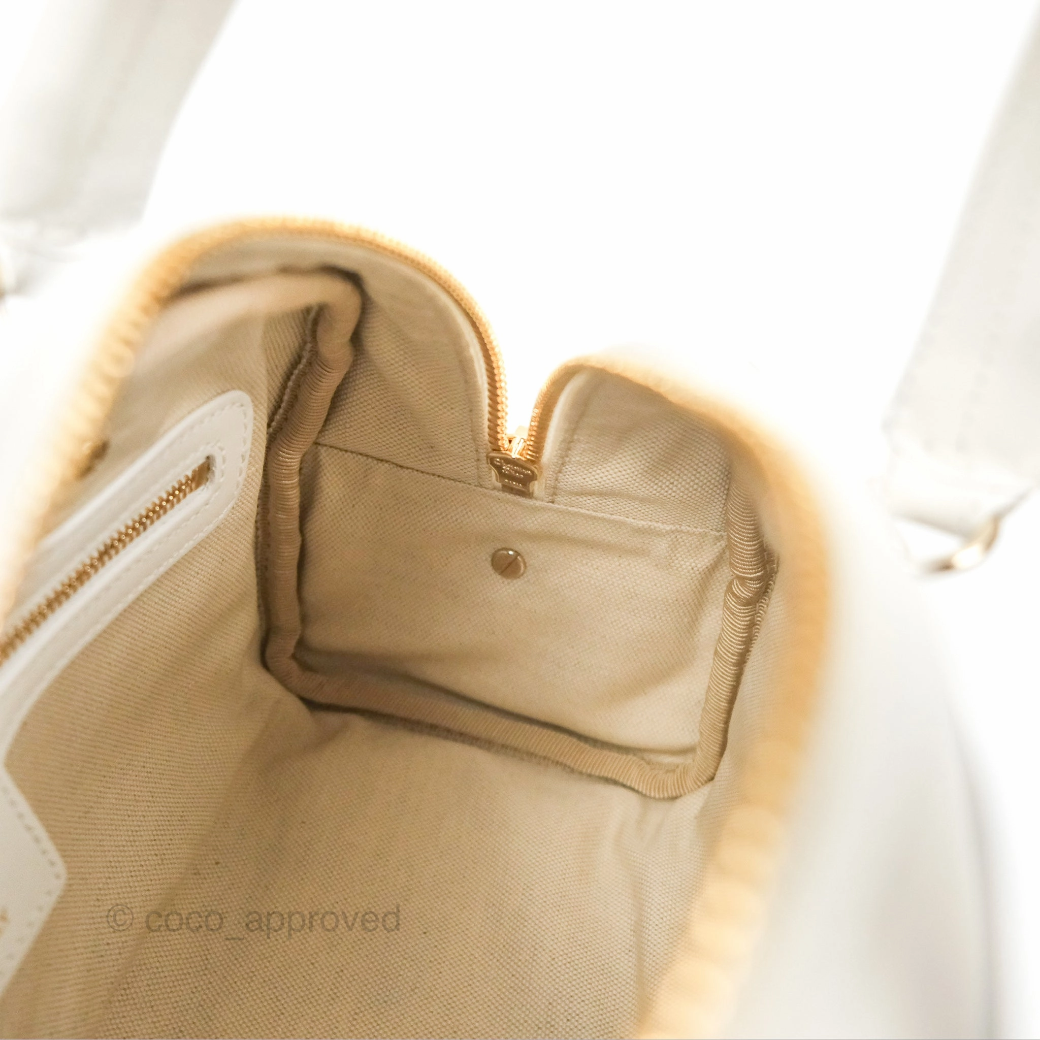 Dior Small Dior Vibe Zip Bowling Bag White Navy
